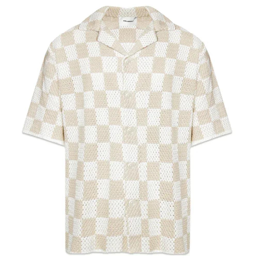 Checkered Crochet Shirt - ASKYURSELF - VENTURER