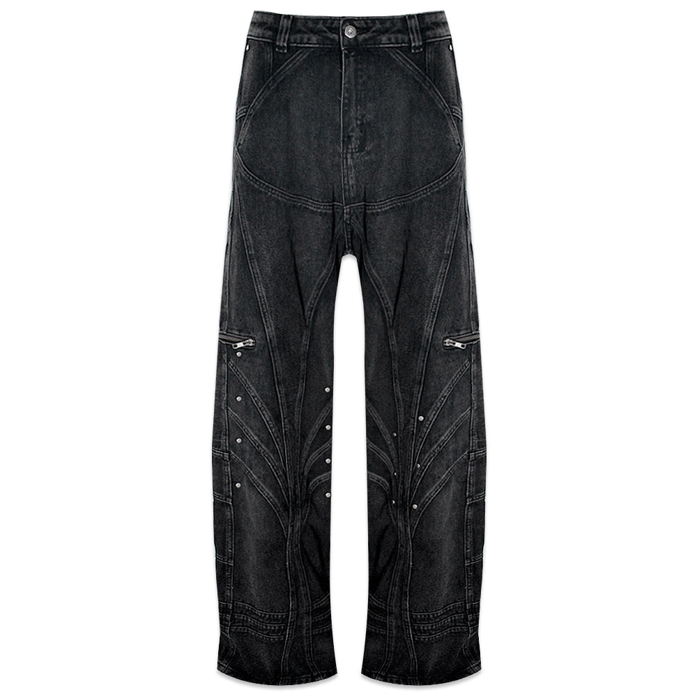 Four Knight Baggy Flare Jeans
