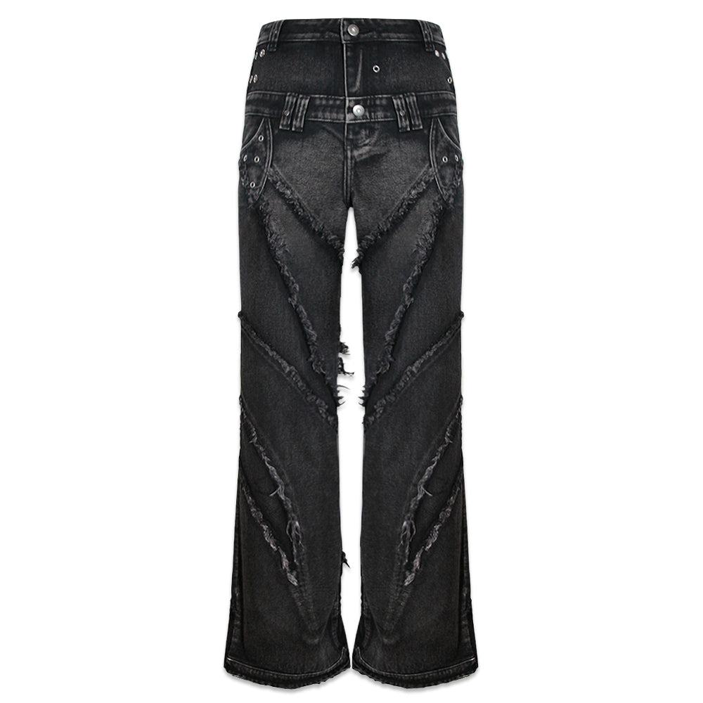 00 Knight Club Baggy Flare Jeans