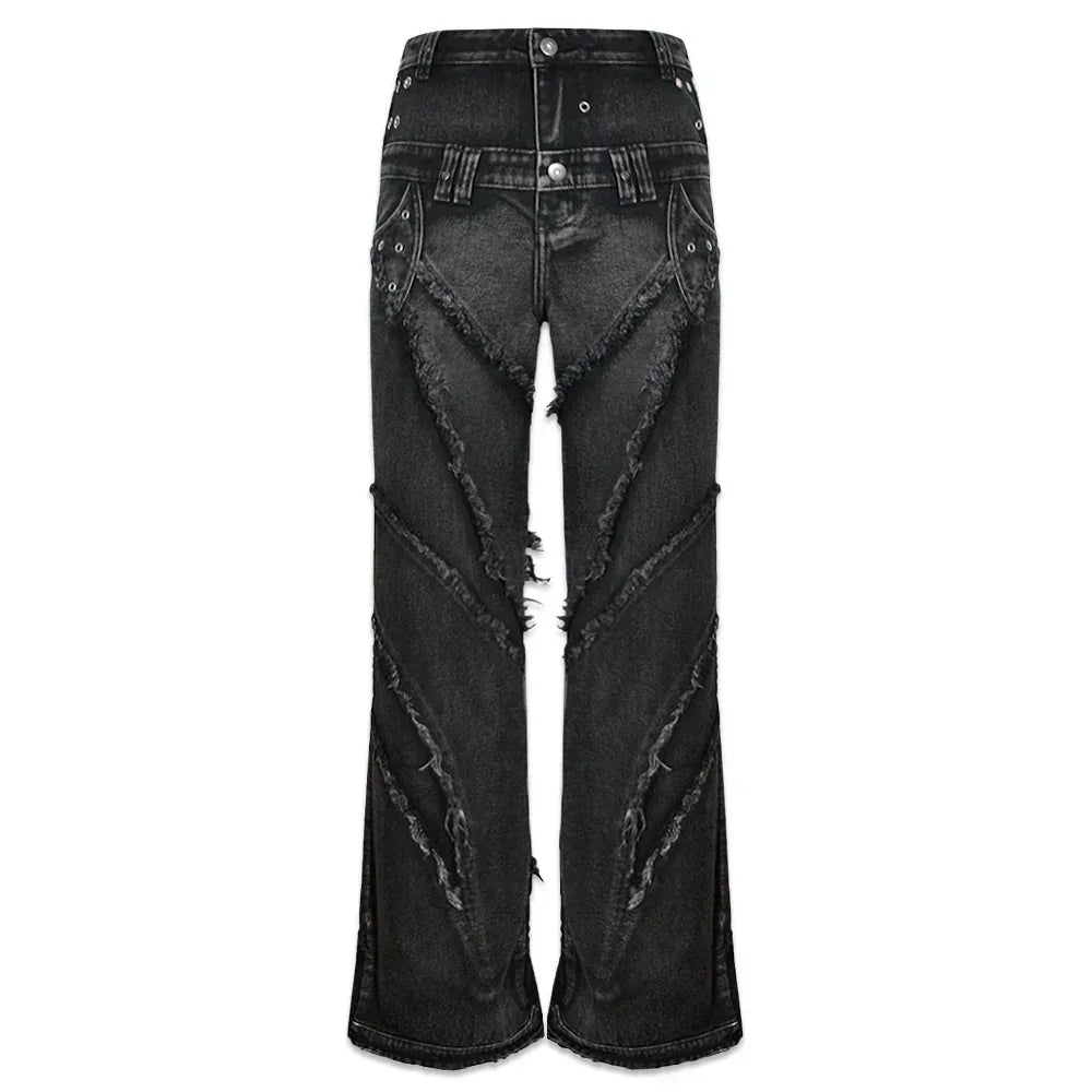 00 Knight Club Baggy Flare Jeans - COZY WORLDWIDE - VENTURER
