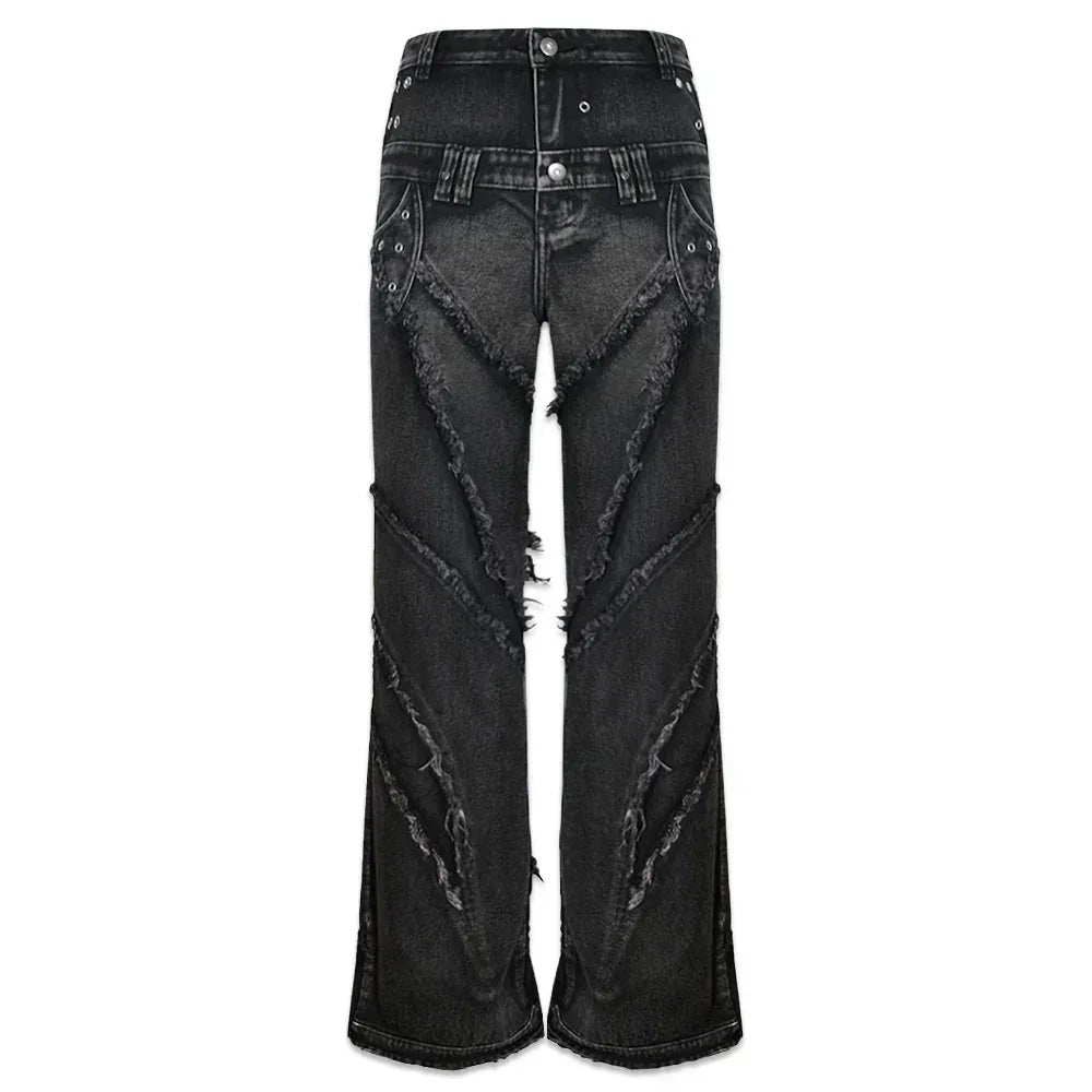 00 Knight Club Baggy Flare Jeans - COZY WORLDWIDE - VENTURER