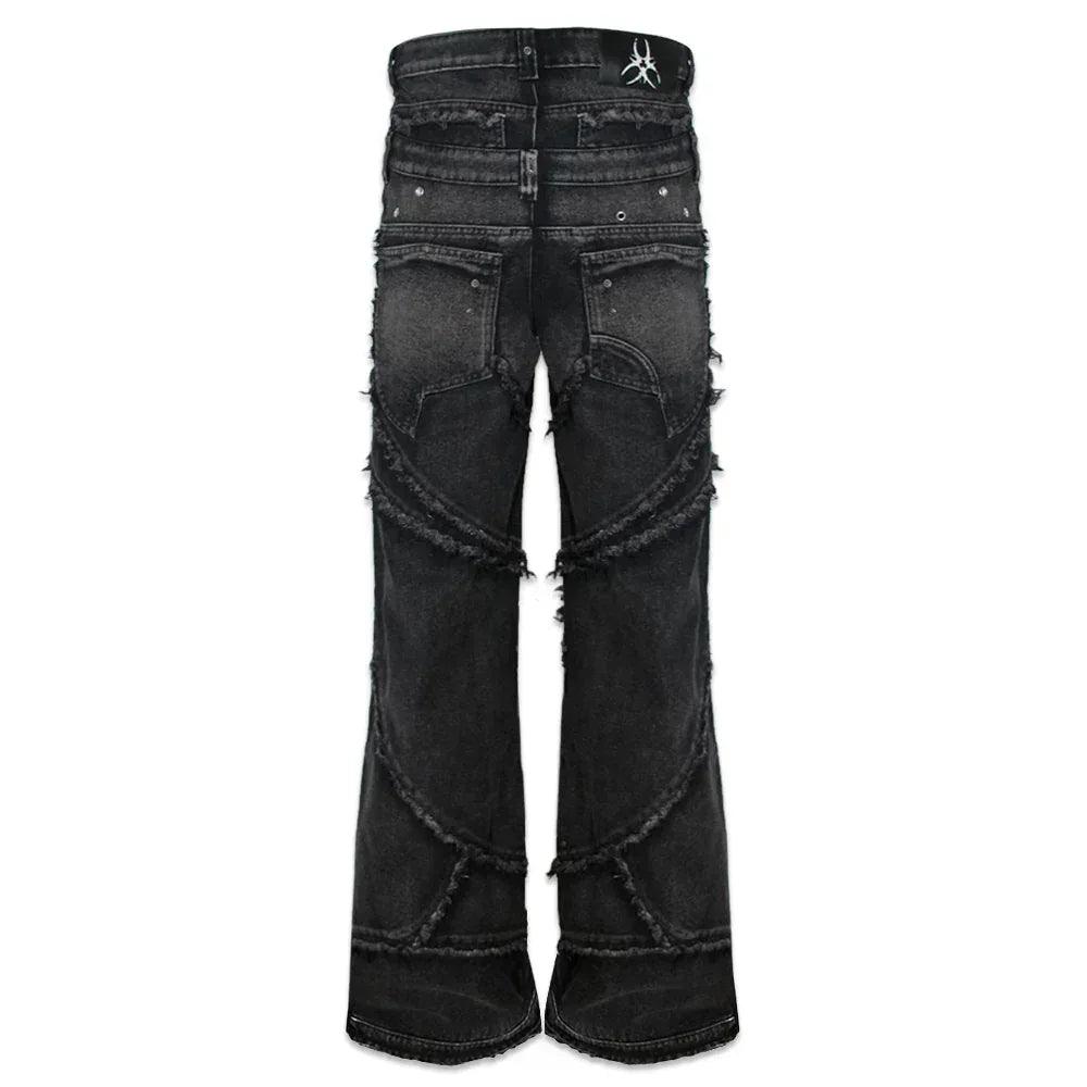 00 Knight Club Baggy Flare Jeans - COZY WORLDWIDE - VENTURER