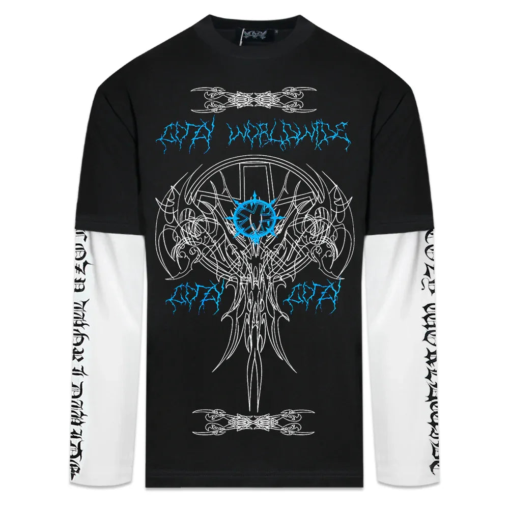 Arkham Distressed LS T-Shirt - COZY WORLDWIDE - VENTURER