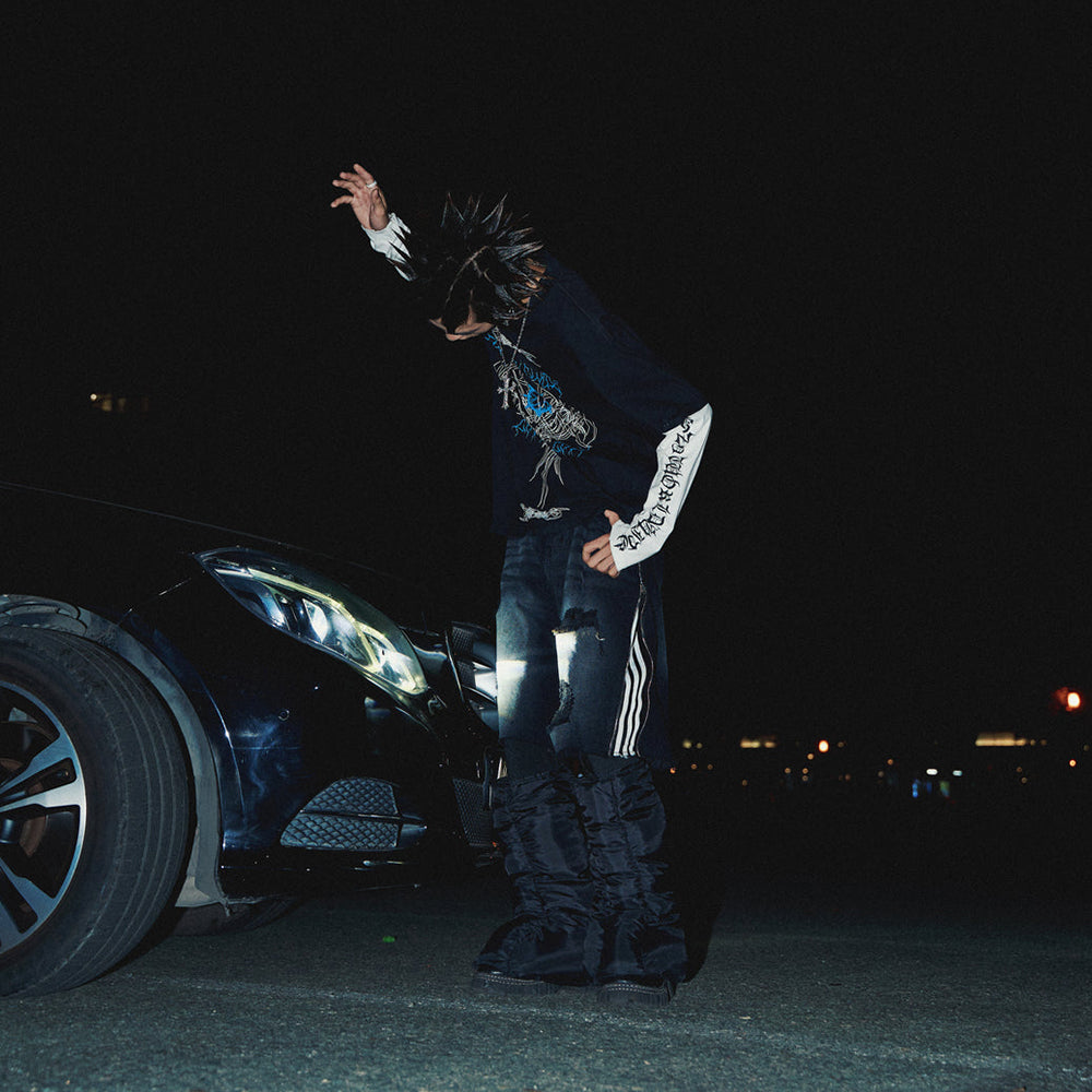 Arkham Distressed LS T-Shirt