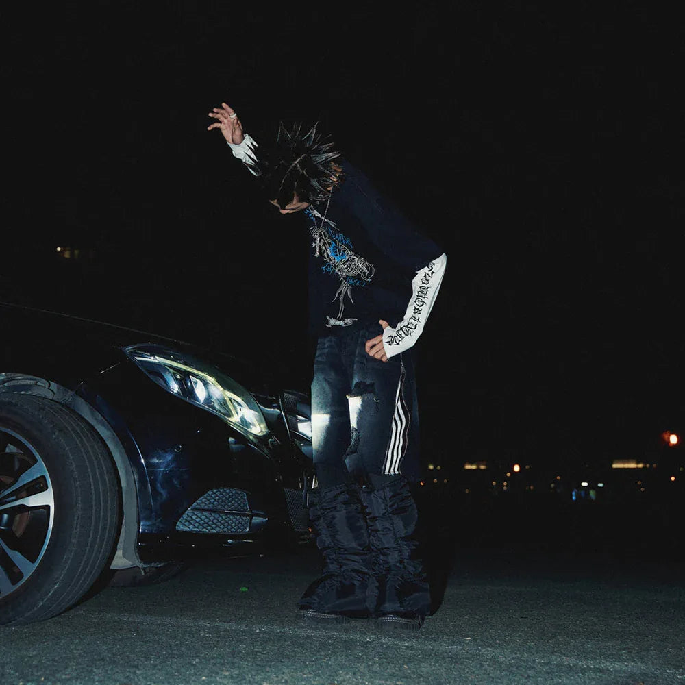 Arkham Distressed LS T-Shirt - COZY WORLDWIDE - VENTURER