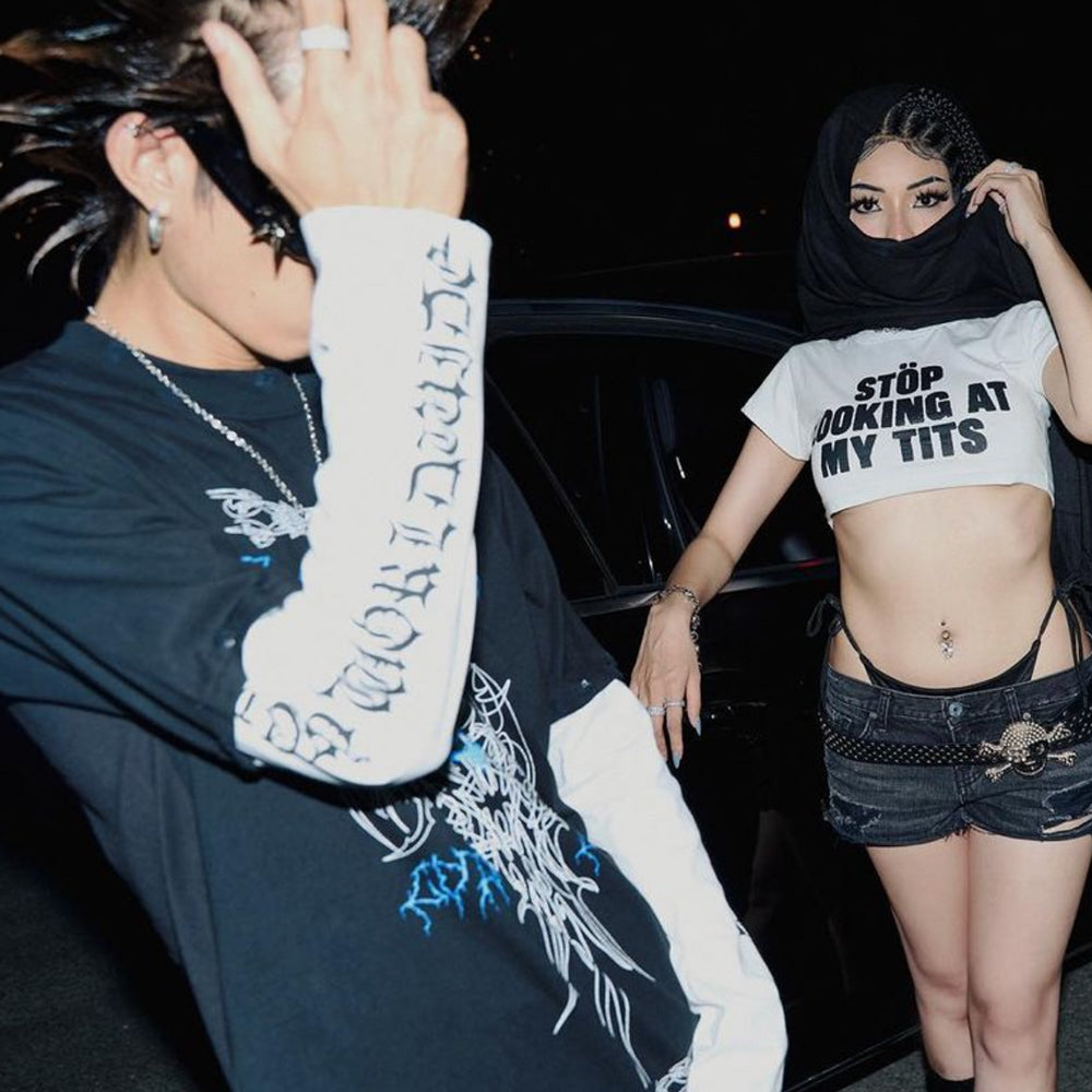 Arkham Distressed LS T-Shirt