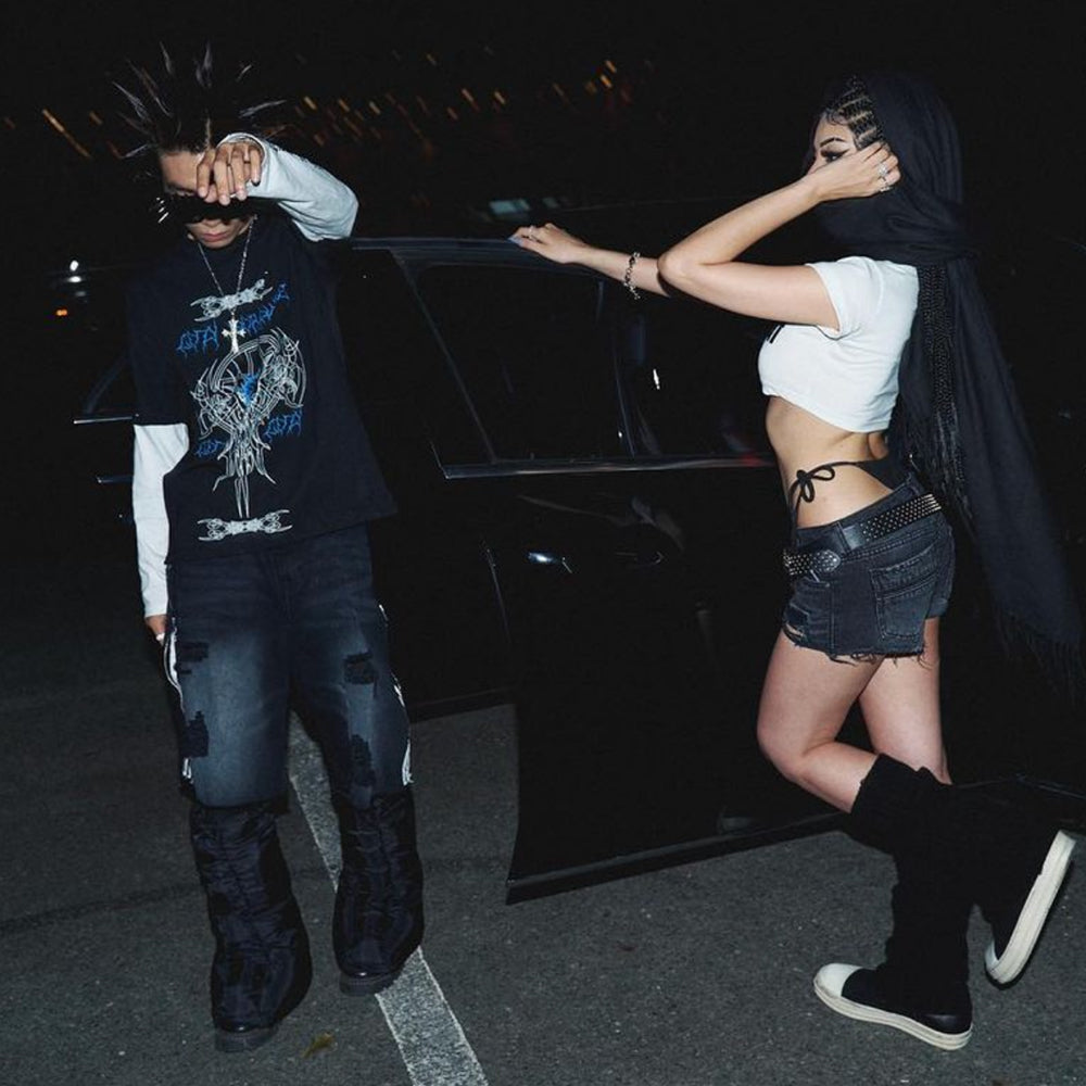 Arkham Distressed LS T-Shirt