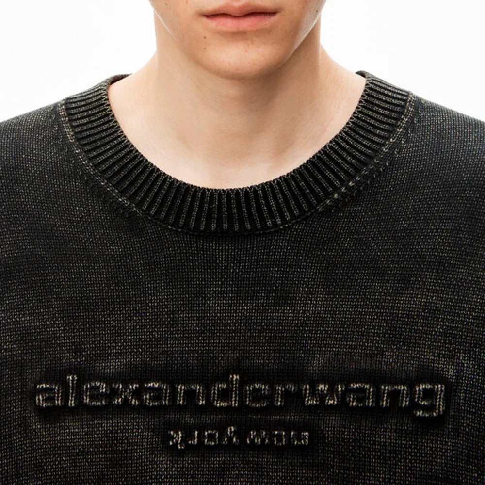 Emboss Logo Oversized Pullover - ALEXANDER WANG - VENTURER