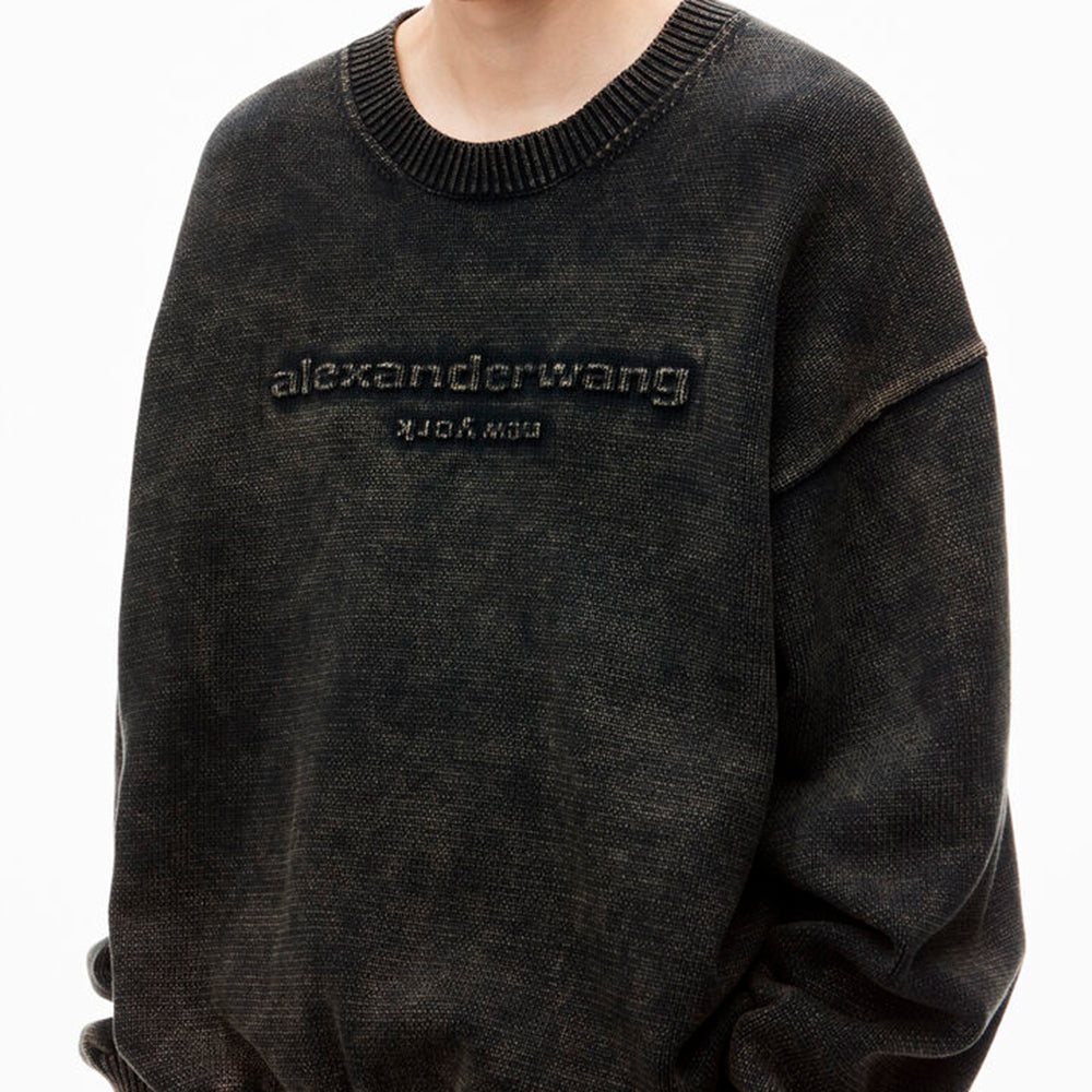 Emboss Logo Oversized Pullover