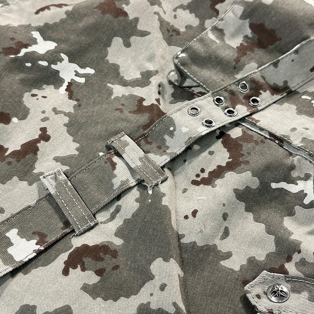 005 Mily Camo Flag Cargo Pants - COZY WORLDWIDE - VENTURER