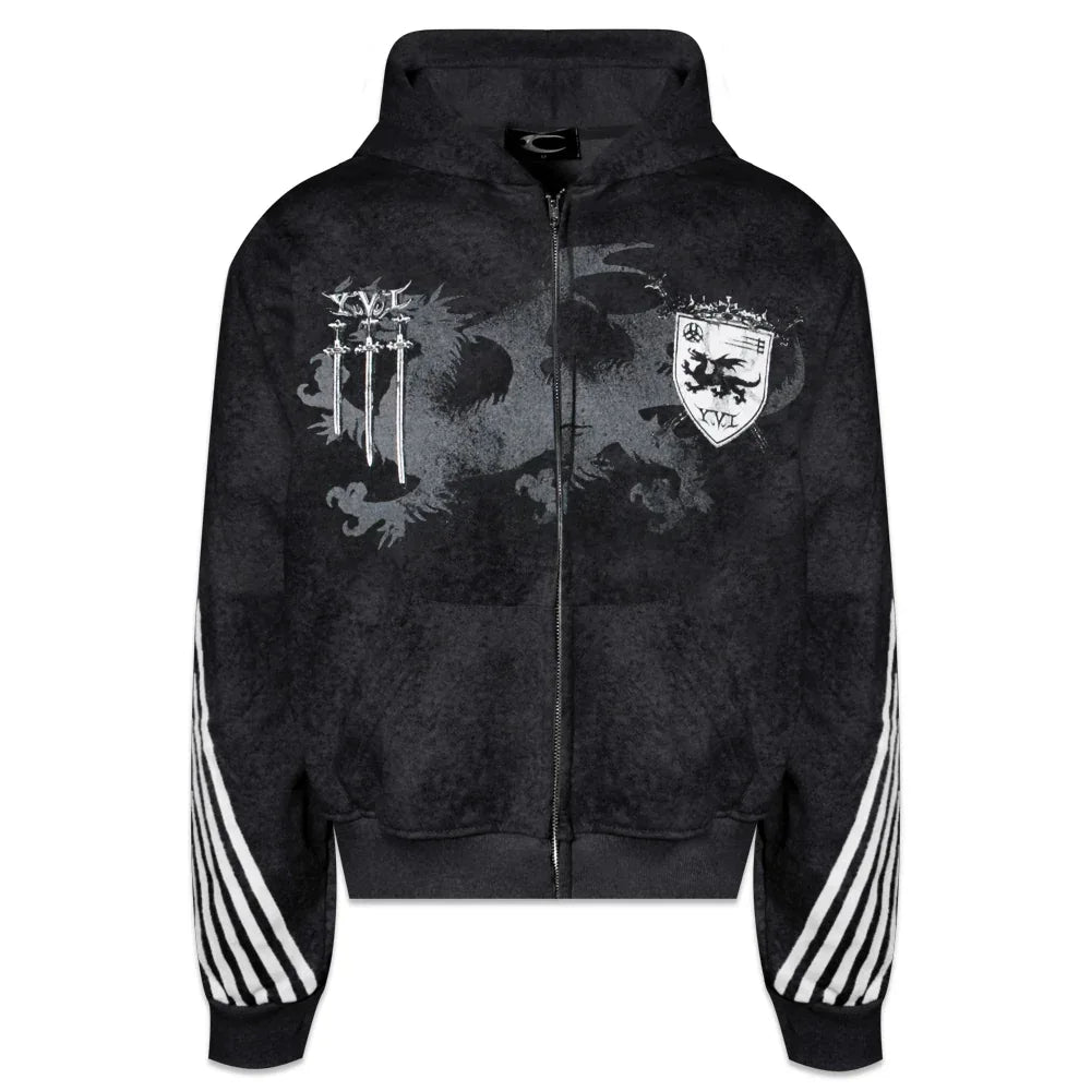 Royal Knight Club Waxed Hoodie - COZY WORLDWIDE - VENTURER