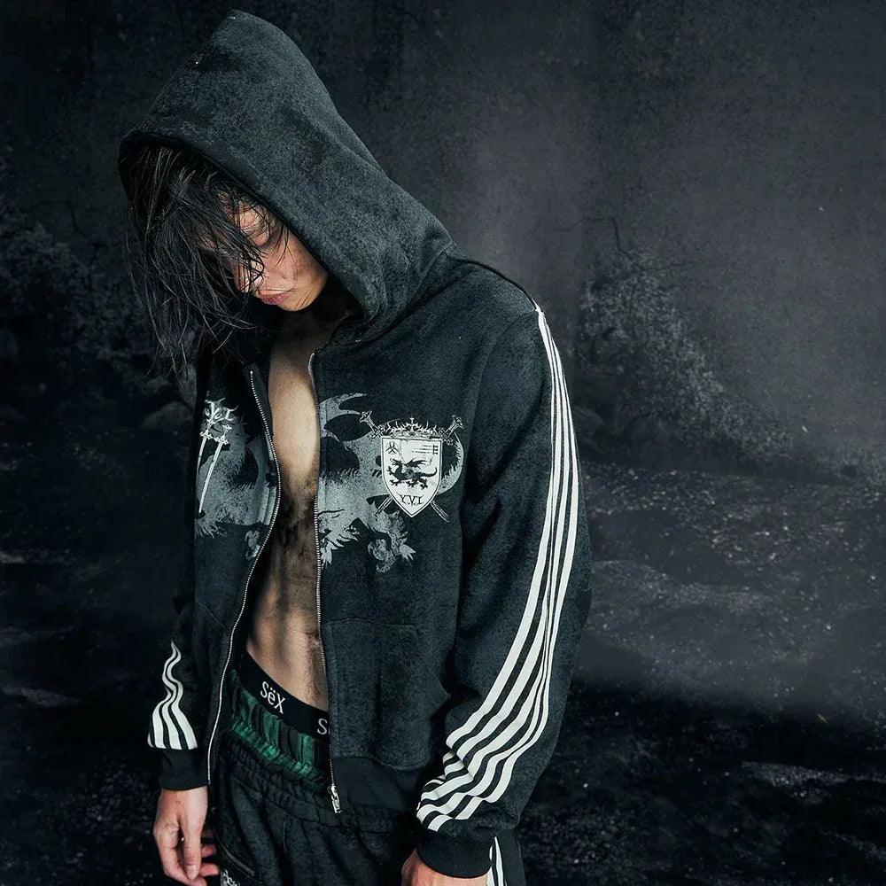 Royal Knight Club Waxed Hoodie - COZY WORLDWIDE - VENTURER
