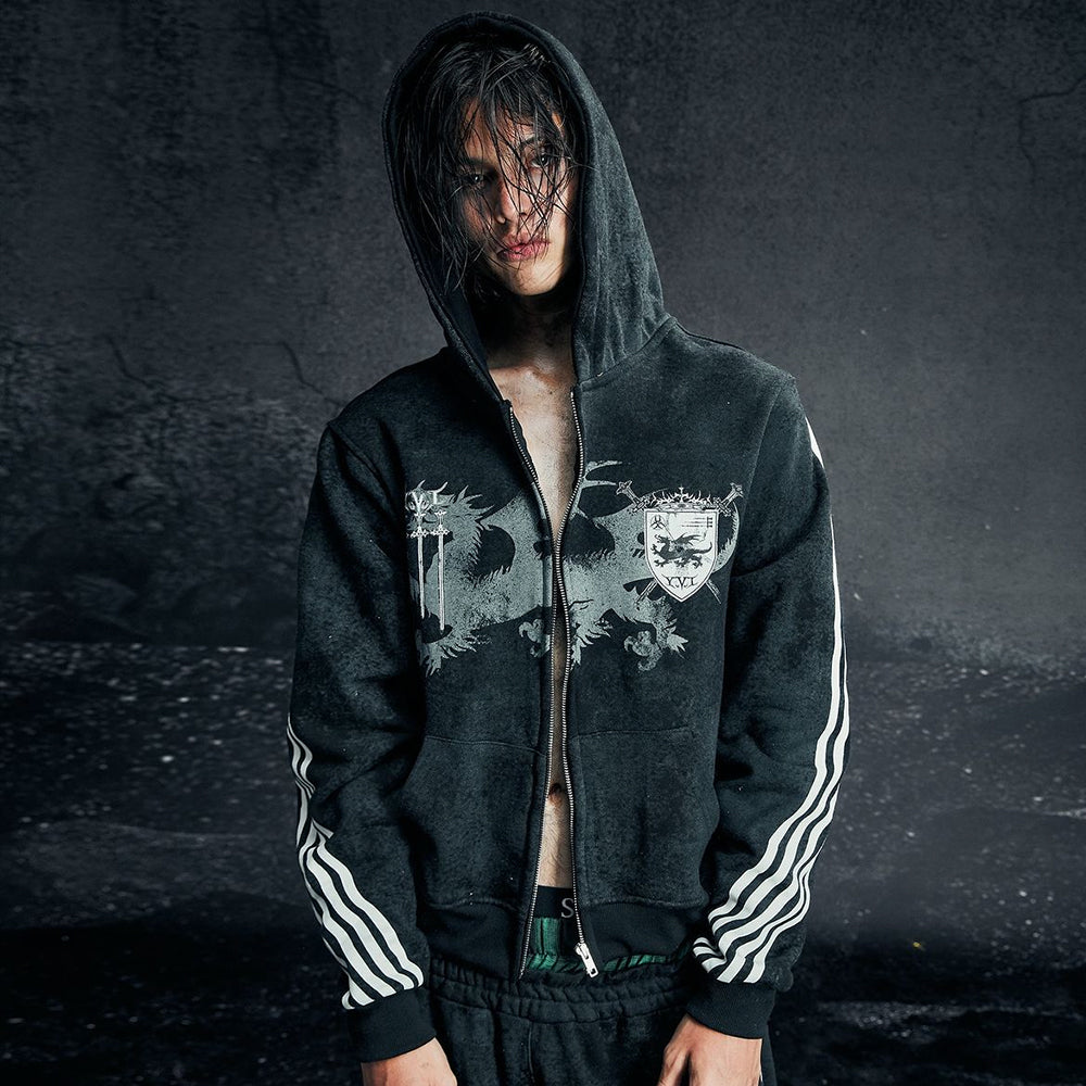 Royal Knight Club Waxed Hoodie