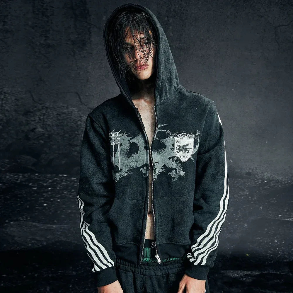 Royal Knight Club Waxed Hoodie - COZY WORLDWIDE - VENTURER