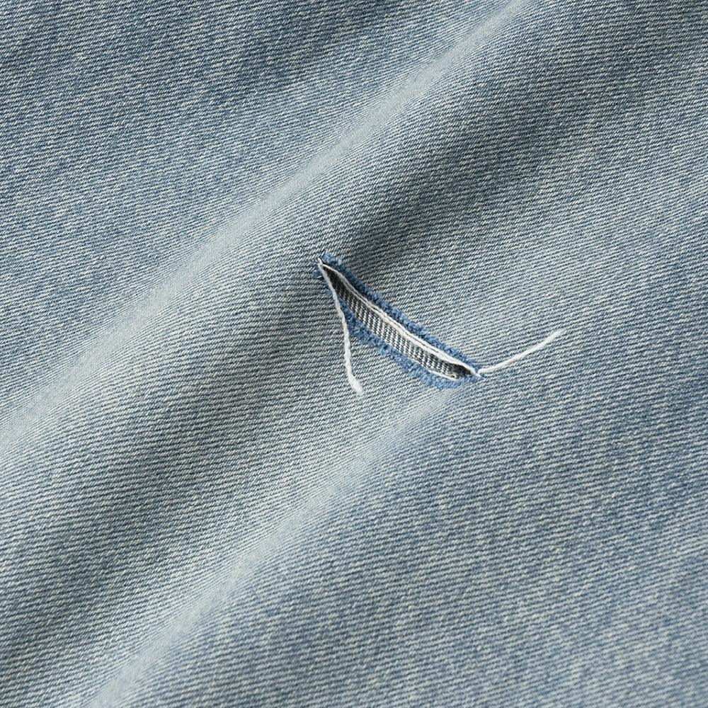 Dirty-Washed Brushing Wax Baggy Denim - BIRTH OF ROYAL CHILD - VENTURER