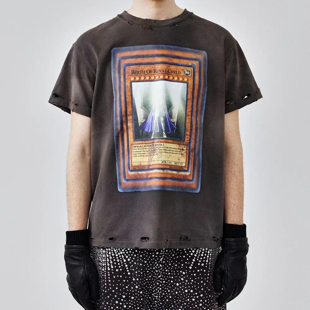Yu-Gi-Oh! Destroyed Vintage Tee - BIRTH OF ROYAL CHILD - VENTURER