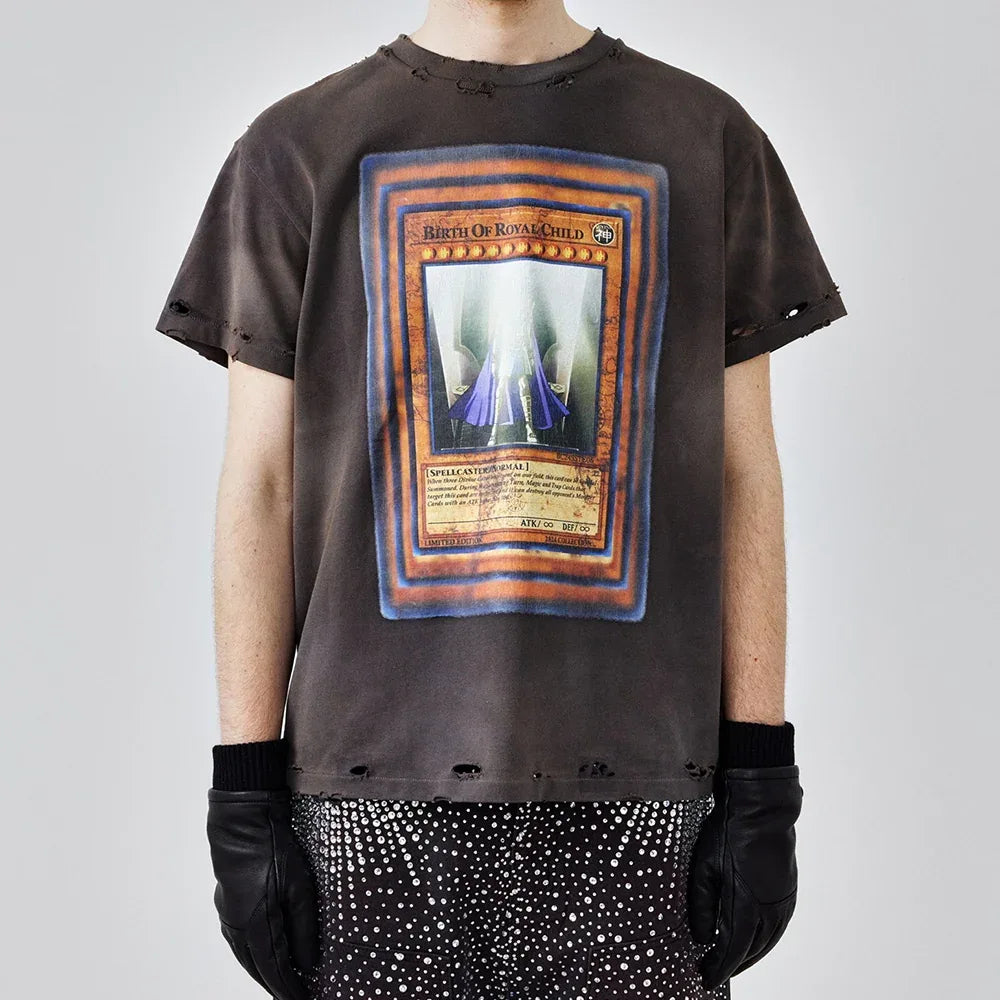 Yu-Gi-Oh! Destroyed Vintage Tee - BIRTH OF ROYAL CHILD - VENTURER