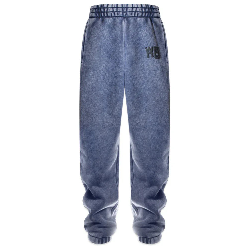Puff Paint Logo Essential Terry Sweatpants - ALEXANDER WANG - VENTURER