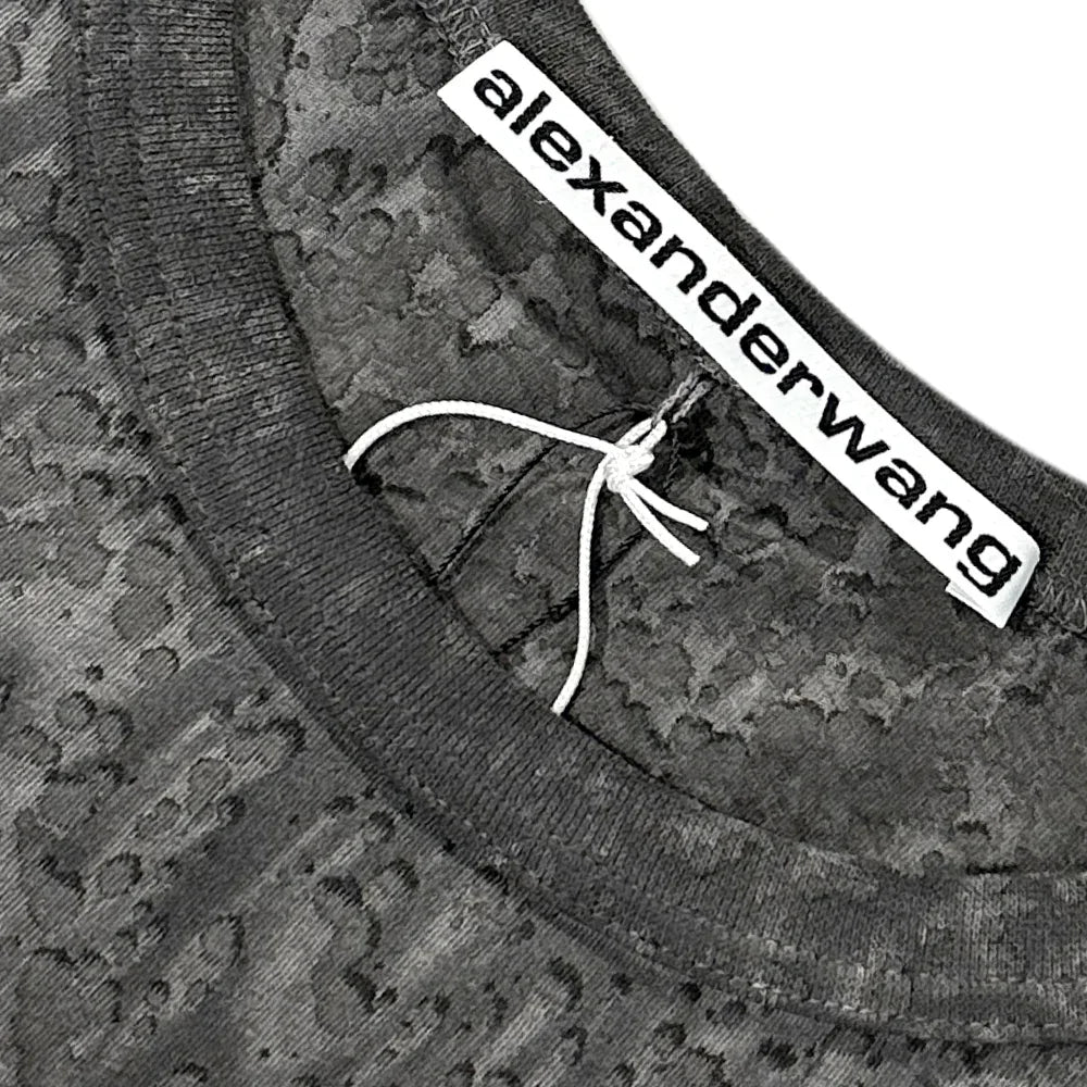 Embossed Logo Splatter Wash Tee - ALEXANDER WANG - VENTURER