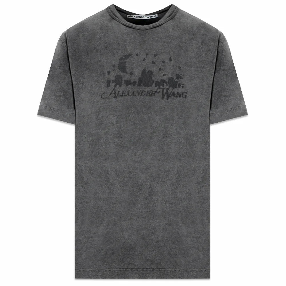 Distressed Skyline Logo Graphic Tee - ALEXANDER WANG - VENTURER