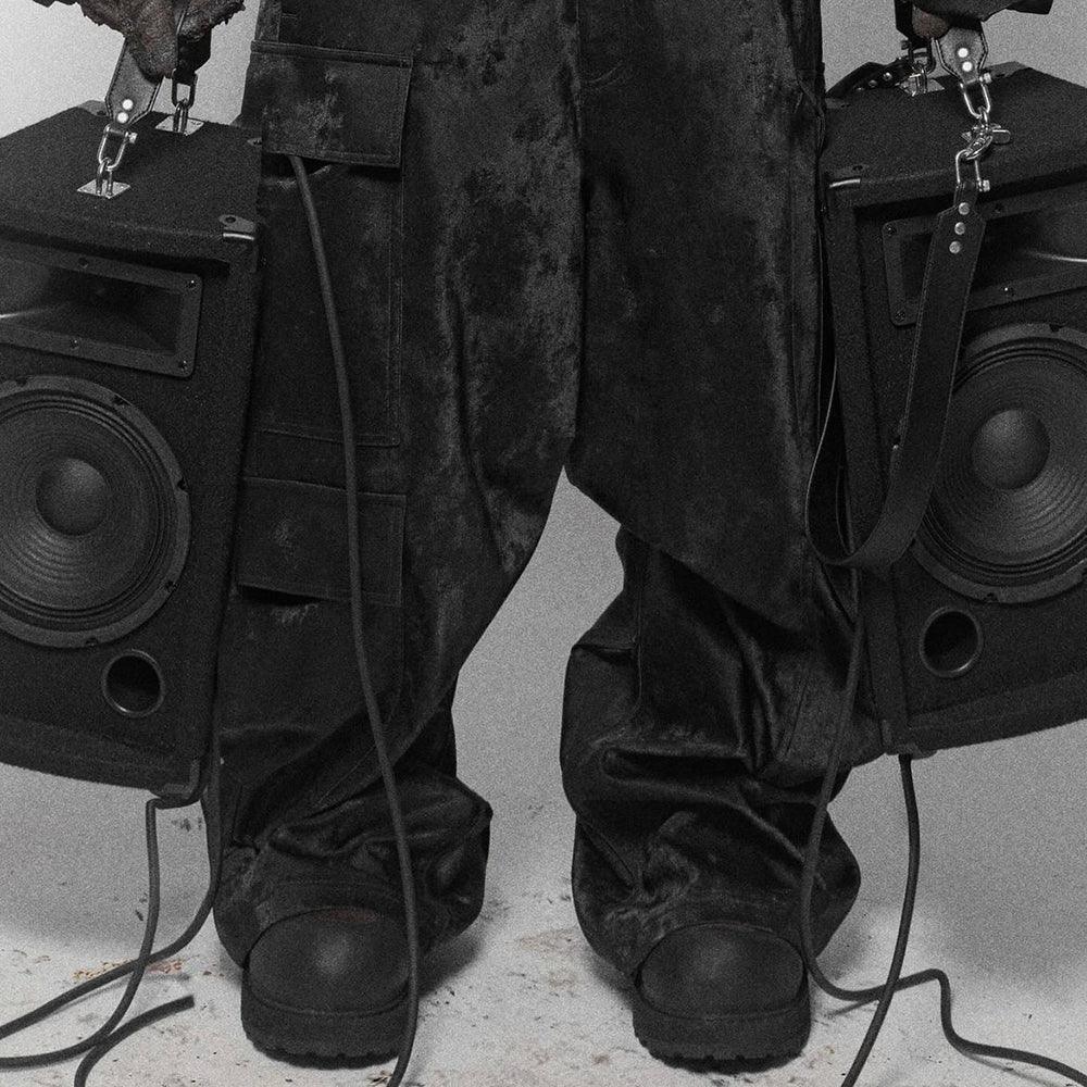 Dusty Rubber Mega Cargo Pants - ARNODEFRANCE - VENTURER