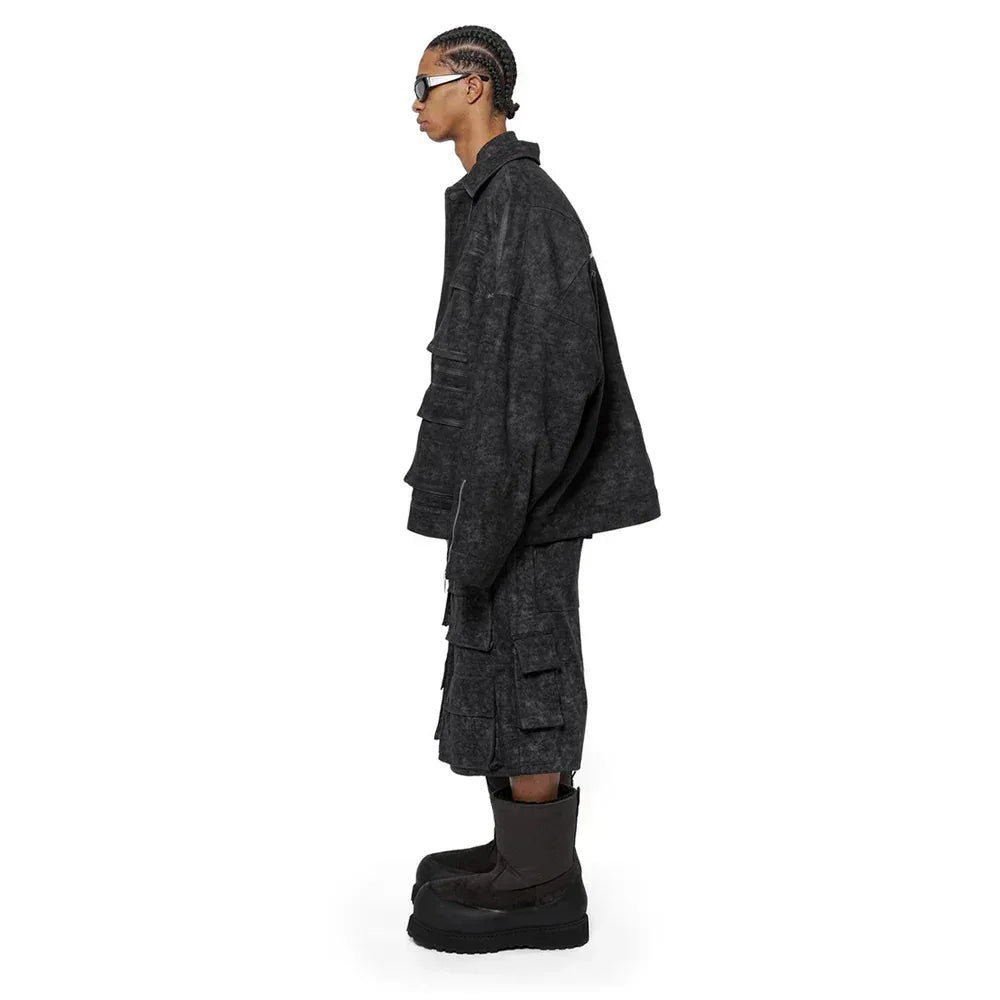 Dirty Canvas Cargo Jorts - ARNODEFRANCE - VENTURER