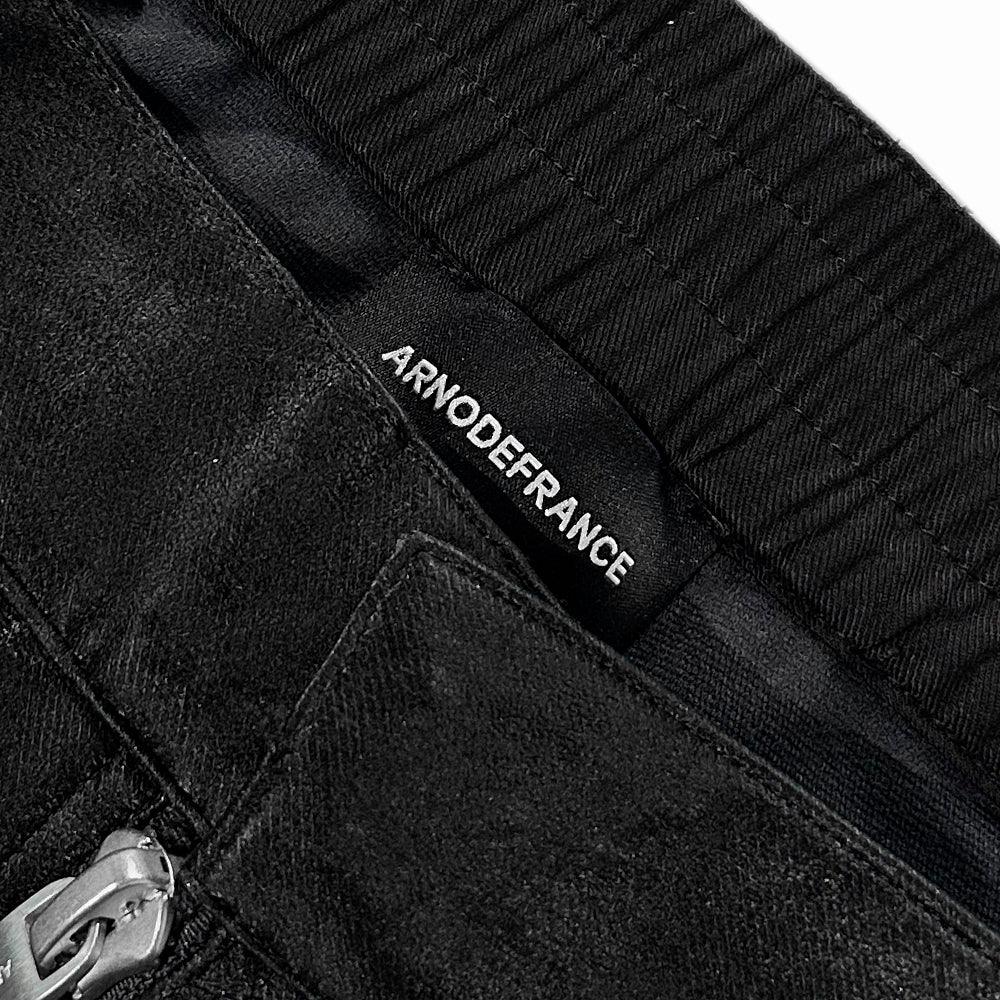 Dusty Rubber Zipper Baggy Pants - ARNODEFRANCE - VENTURER