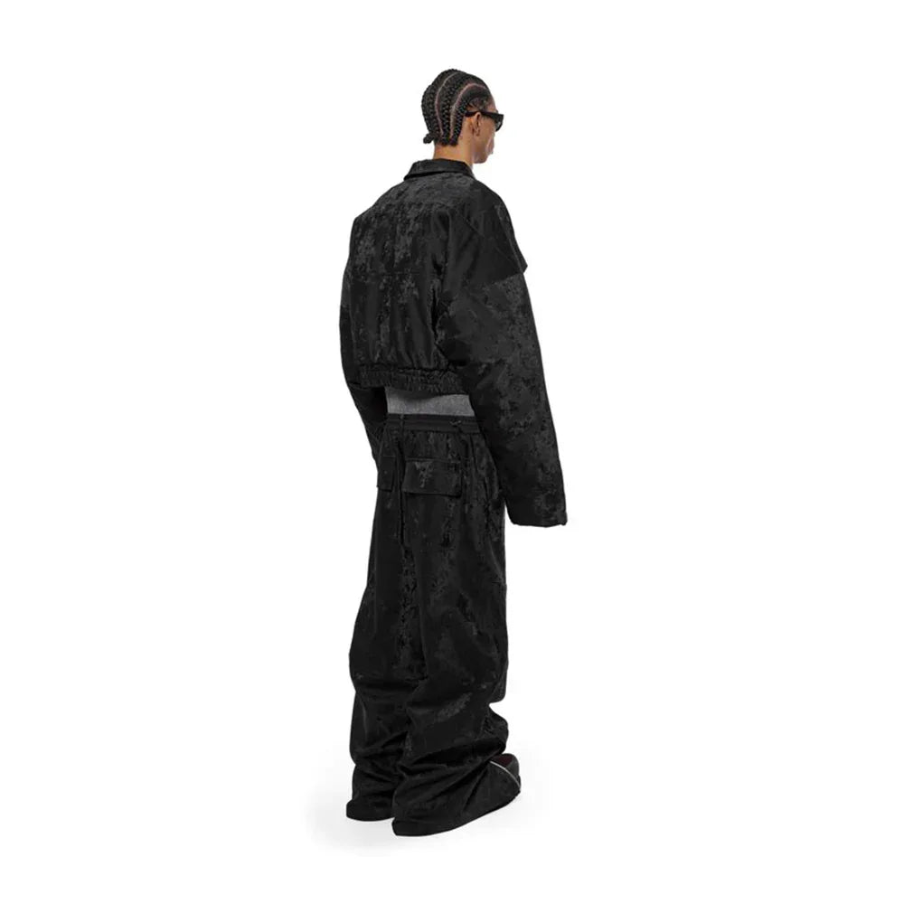 Dusty Rubber Zipper Baggy Pants - ARNODEFRANCE - VENTURER