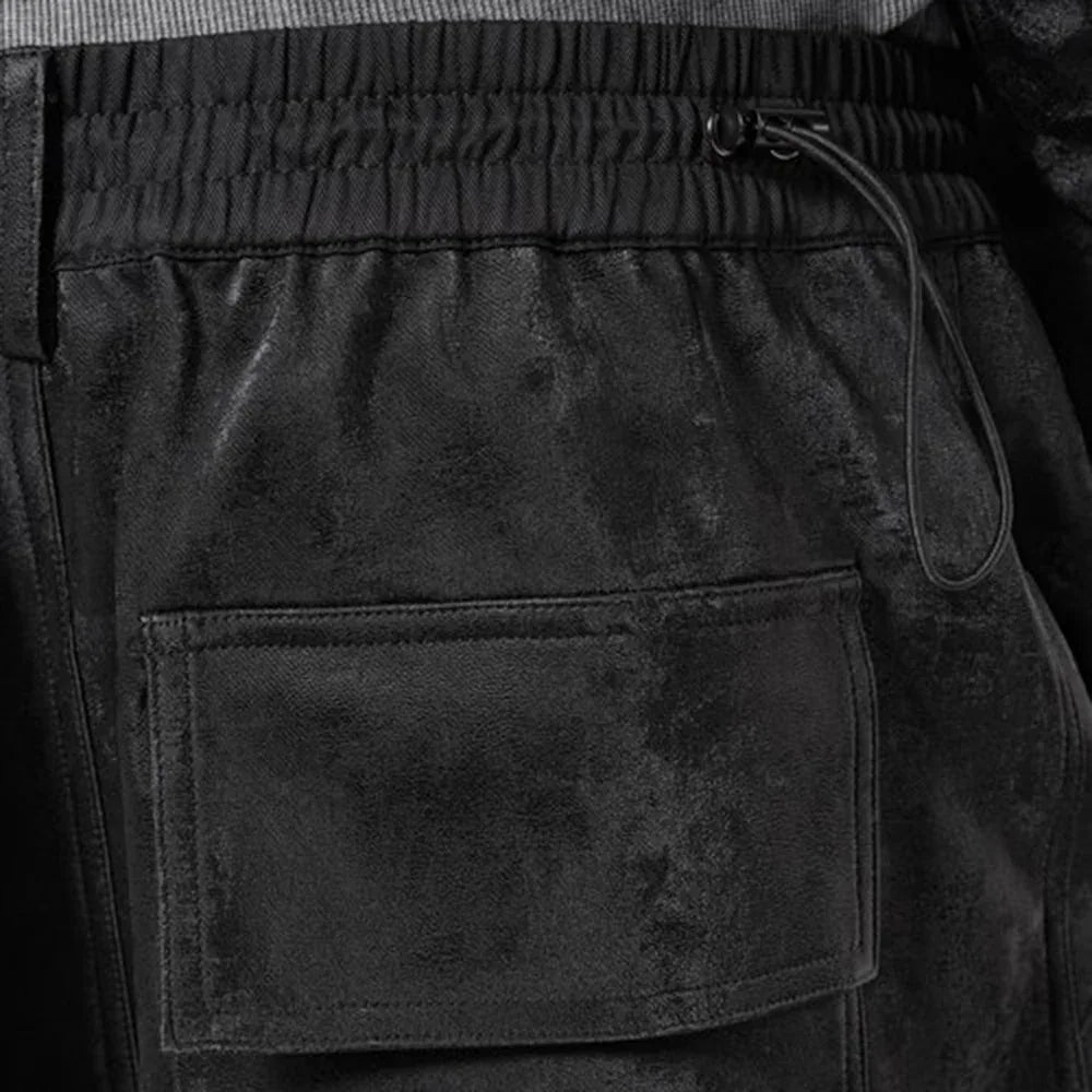 Dusty Rubber Zipper Baggy Pants - ARNODEFRANCE - VENTURER