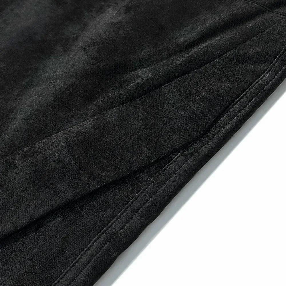 Dusty Rubber Zipper Baggy Pants - ARNODEFRANCE - VENTURER