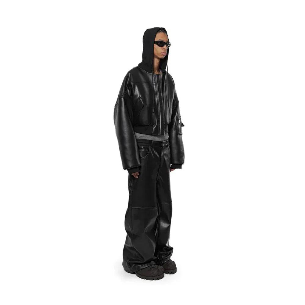 Leather Baggy Pants - ARNODEFRANCE - VENTURER