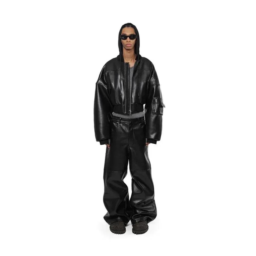 Leather Baggy Pants - ARNODEFRANCE - VENTURER