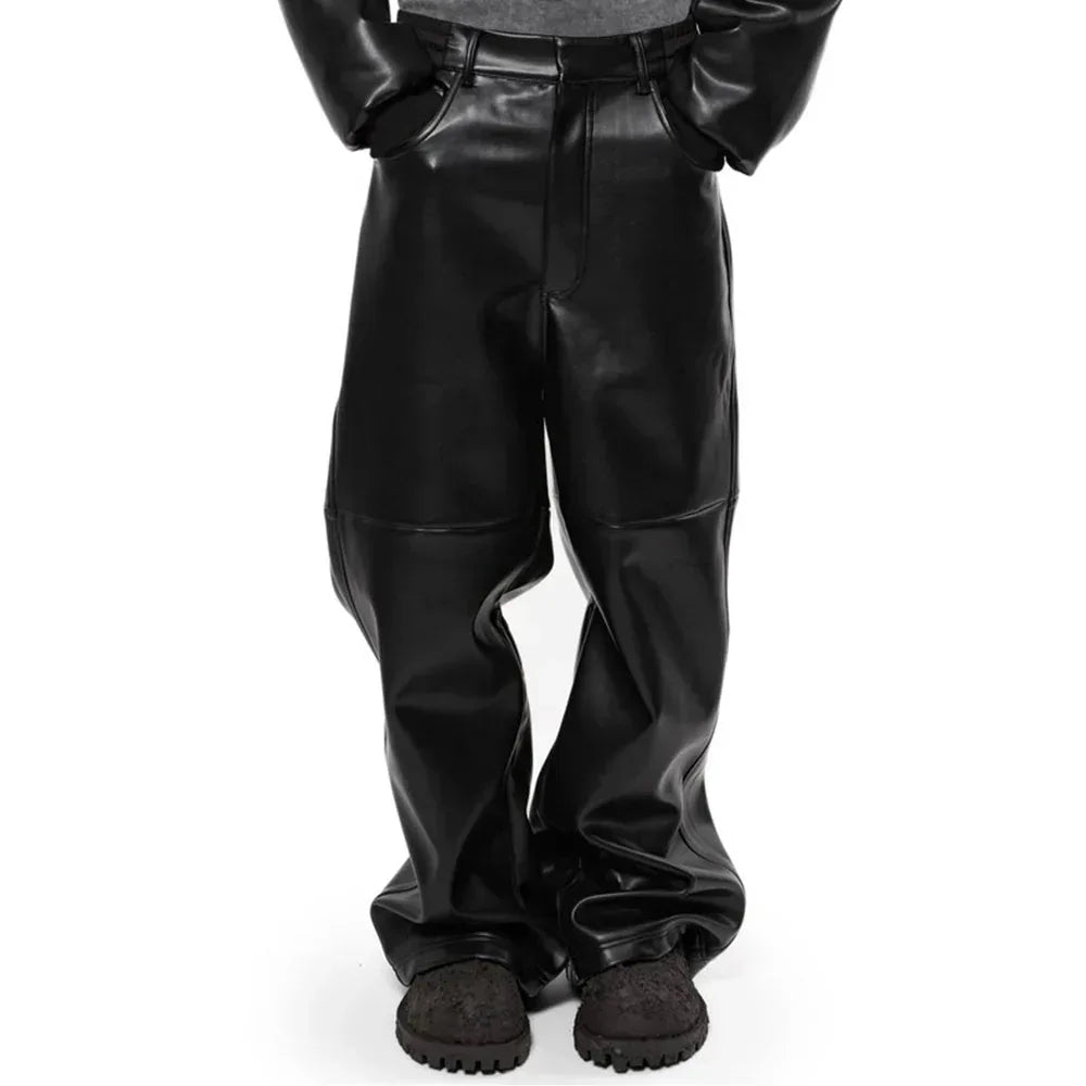 Leather Baggy Pants - ARNODEFRANCE - VENTURER