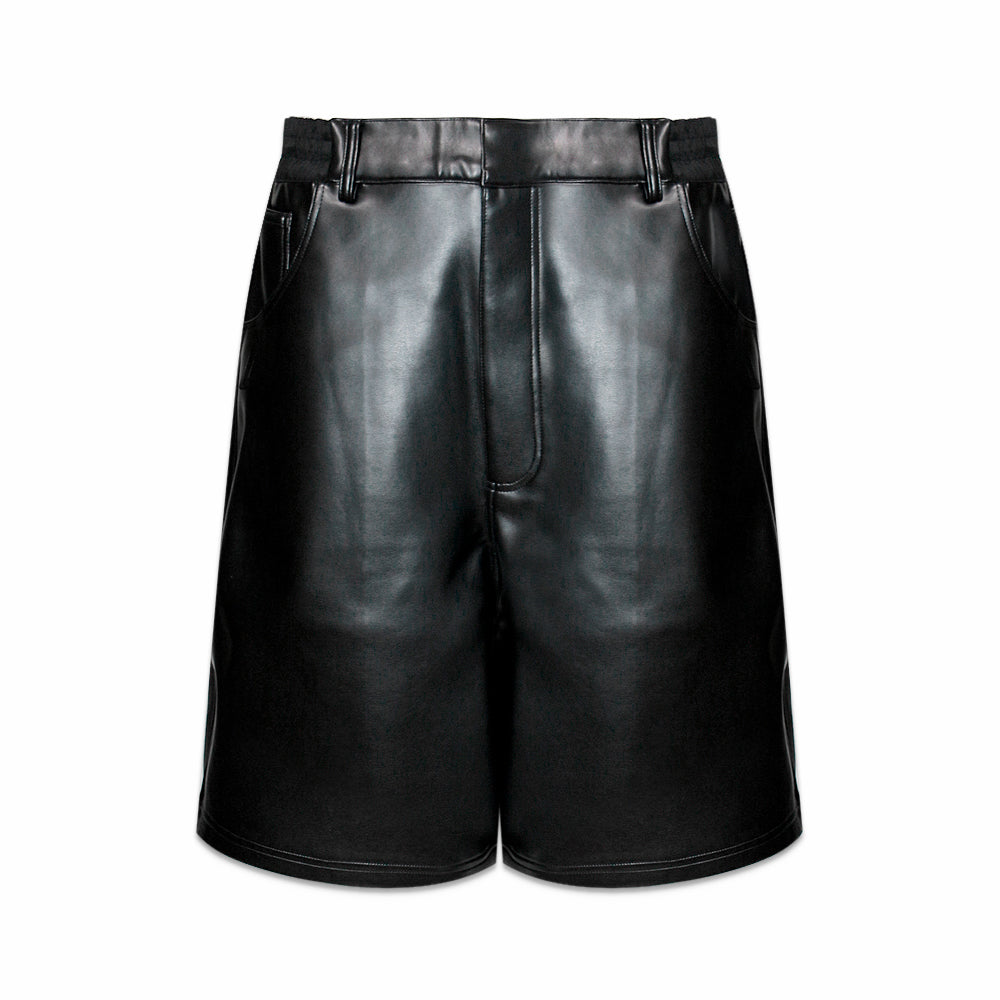 Leather Baggy Shorts