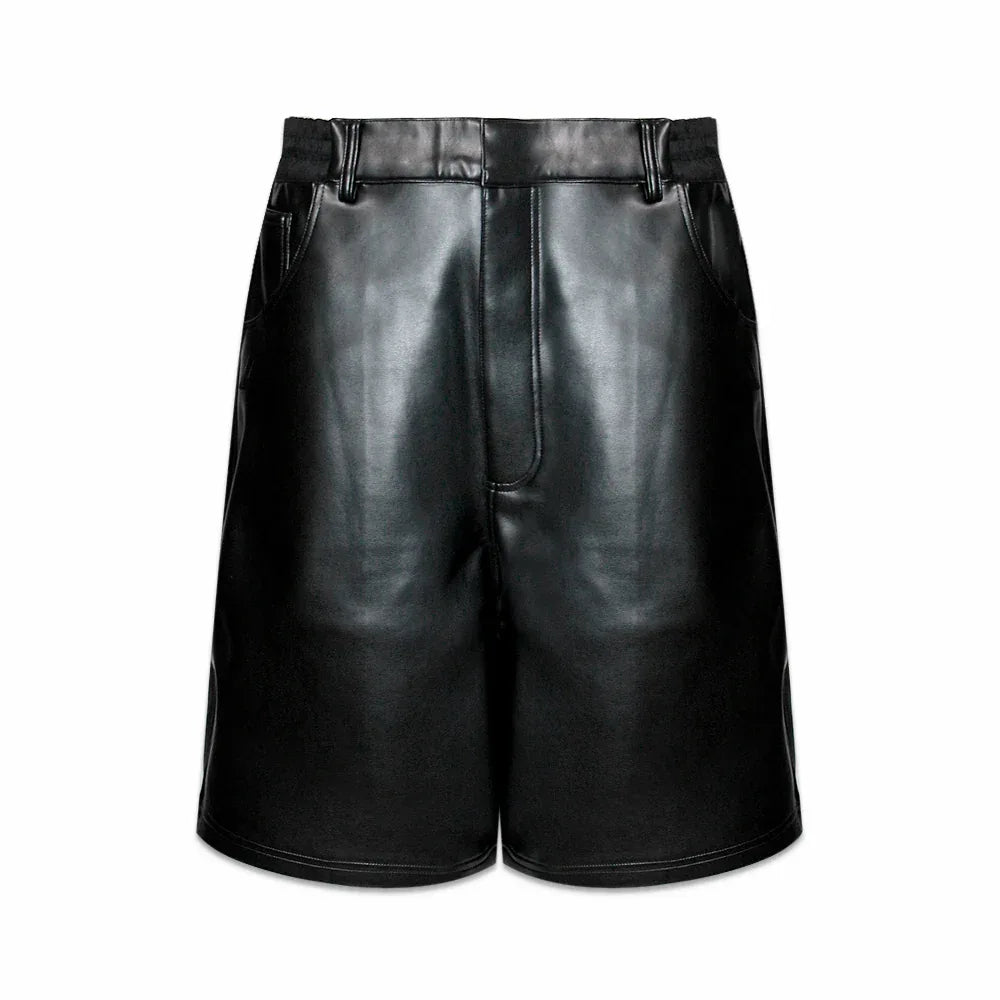 Leather Baggy Shorts - ARNODEFRANCE - VENTURER