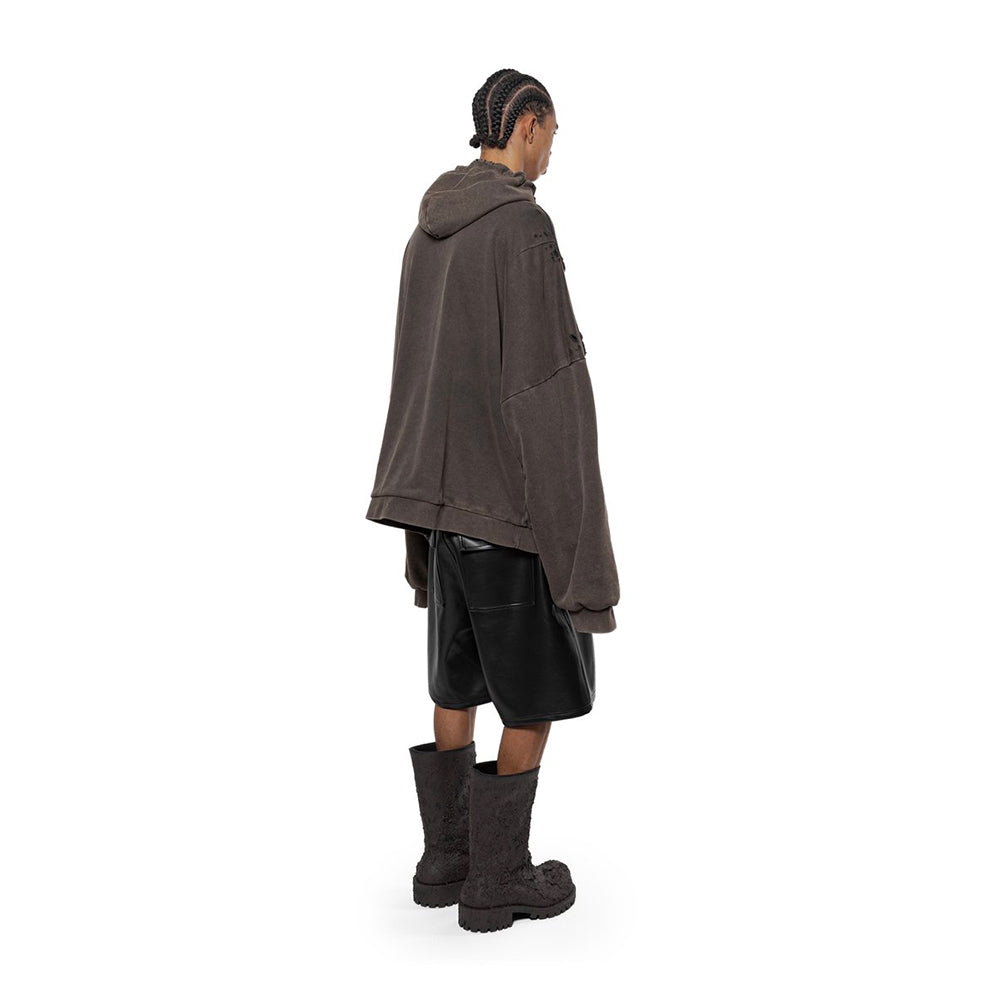 Leather Baggy Shorts