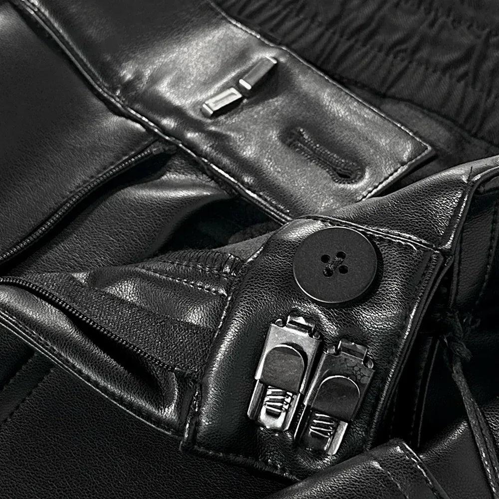 Leather Baggy Shorts - ARNODEFRANCE - VENTURER
