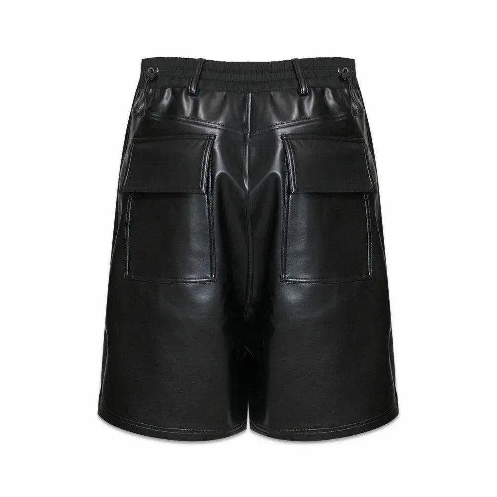 Leather Baggy Shorts - ARNODEFRANCE - VENTURER