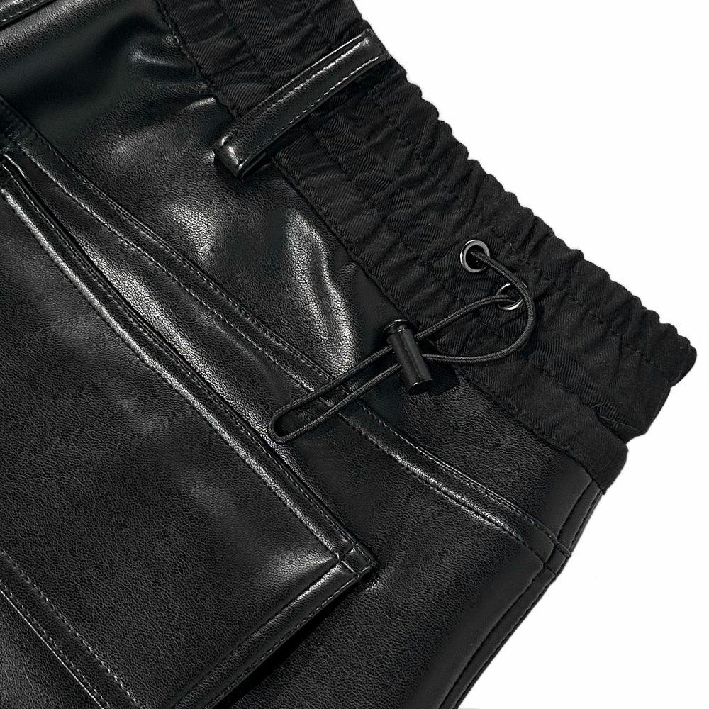 Leather Baggy Shorts - ARNODEFRANCE - VENTURER