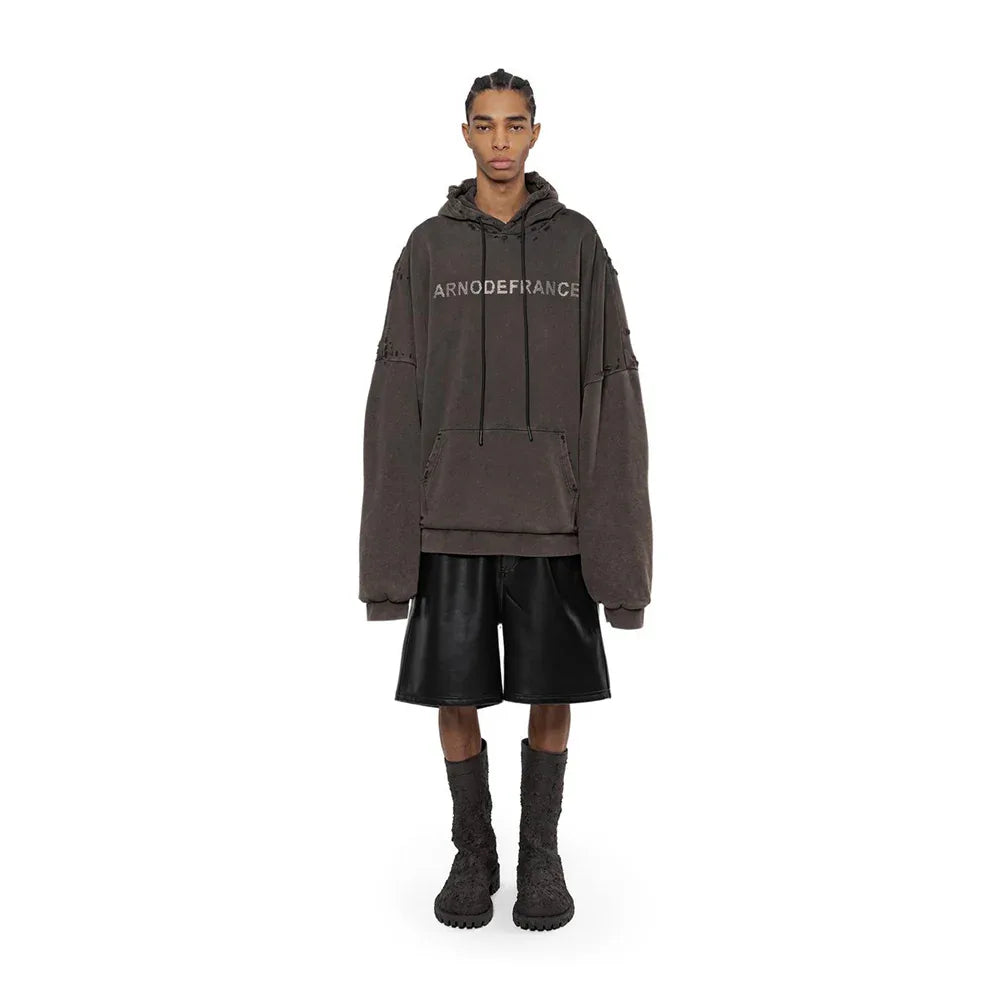 Leather Baggy Shorts - ARNODEFRANCE - VENTURER