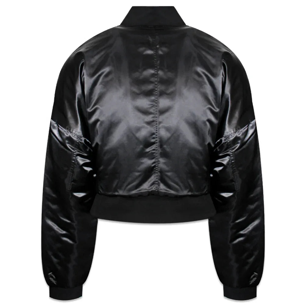 Nylon Cropped Bomber Jacket - ARNODEFRANCE - VENTURER