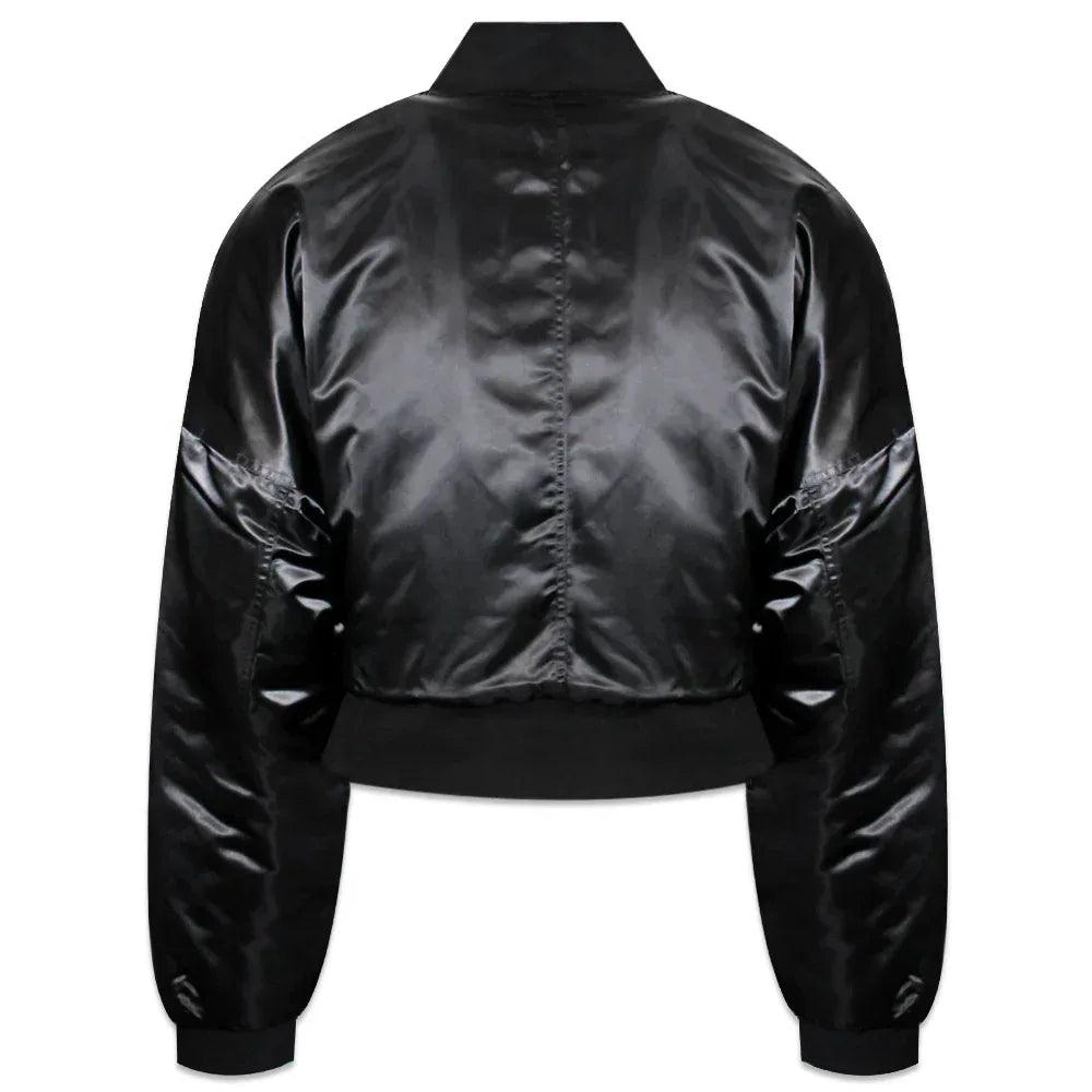 Nylon Cropped Bomber Jacket - ARNODEFRANCE - VENTURER