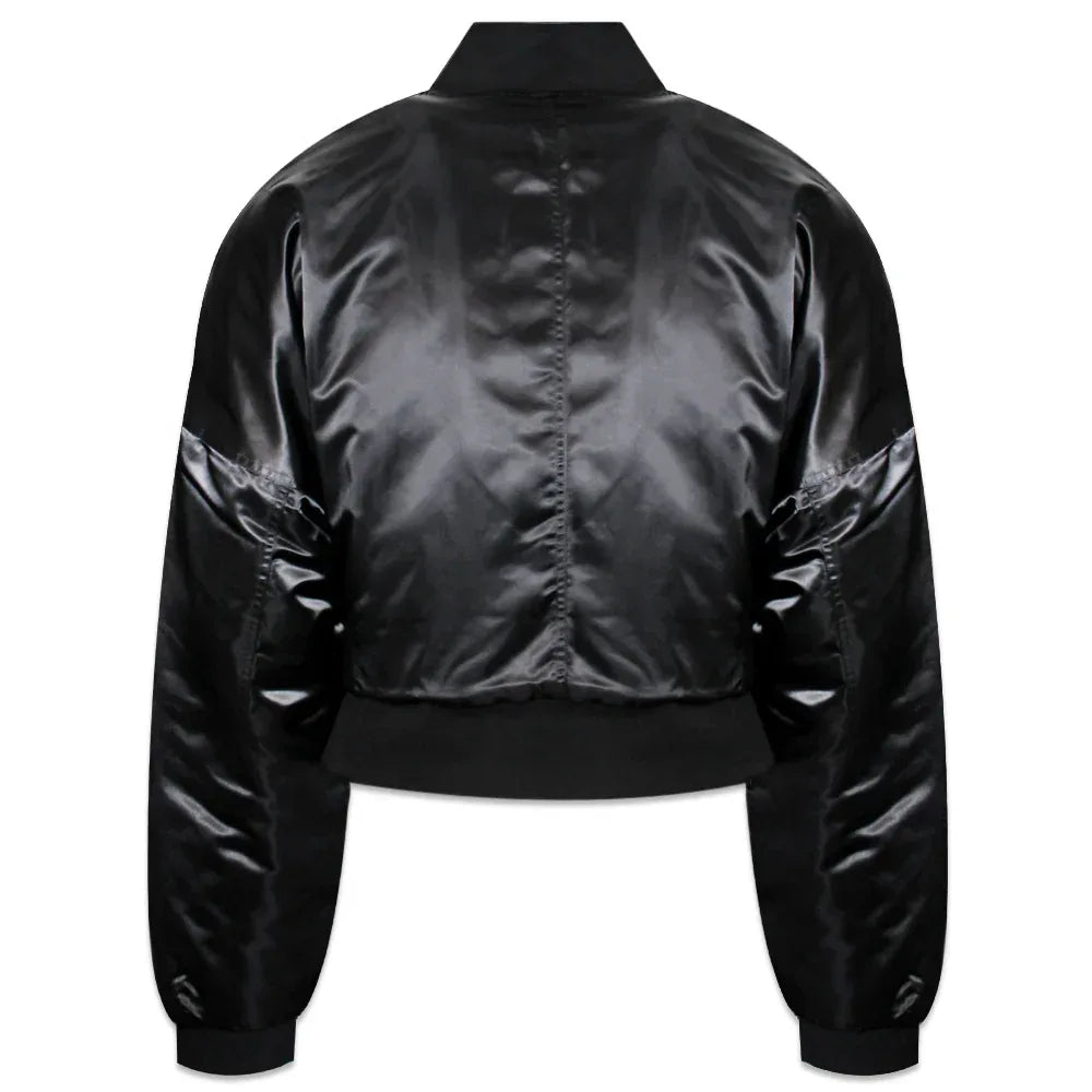 Nylon Cropped Bomber Jacket - ARNODEFRANCE - VENTURER