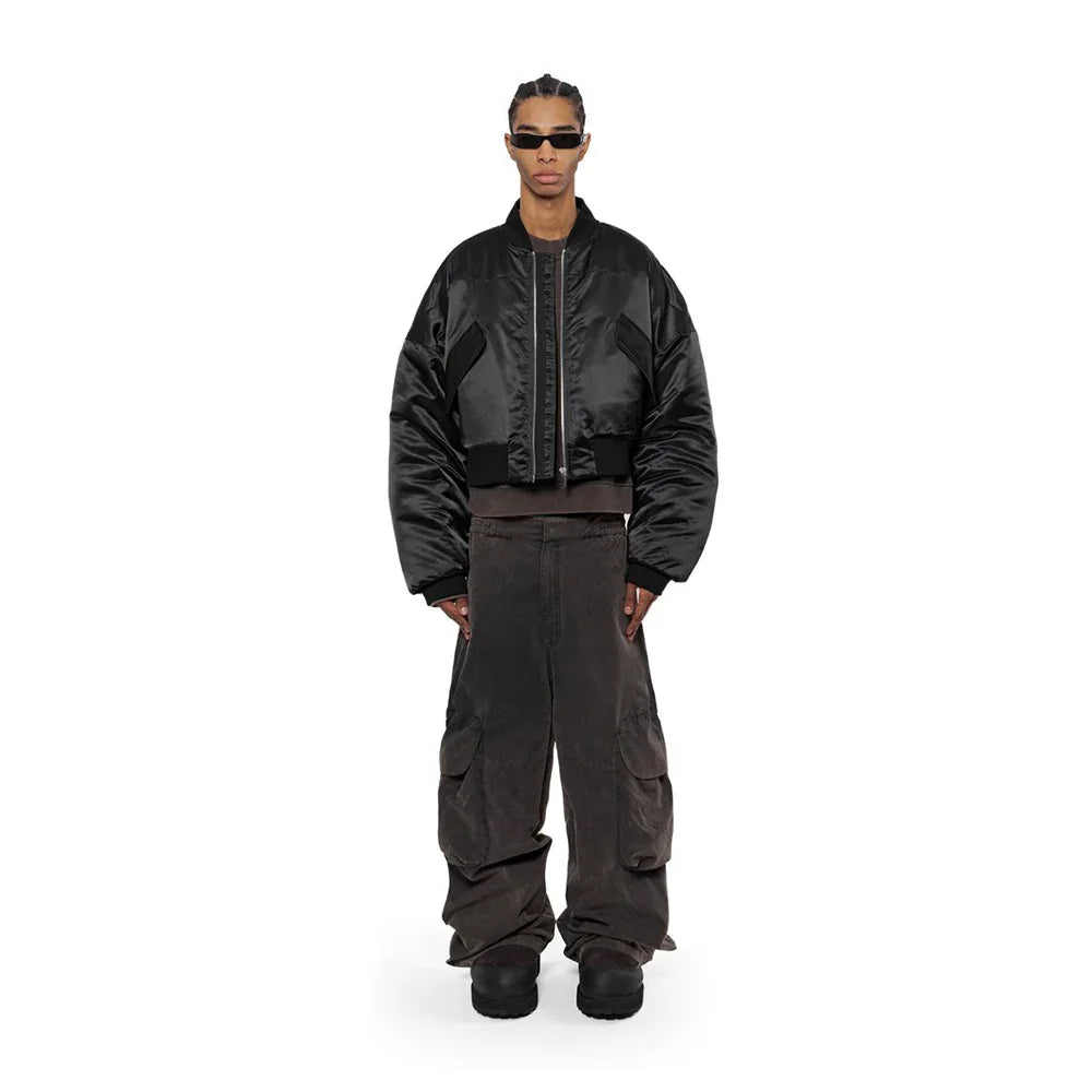 Nylon Cropped Bomber Jacket - ARNODEFRANCE - VENTURER