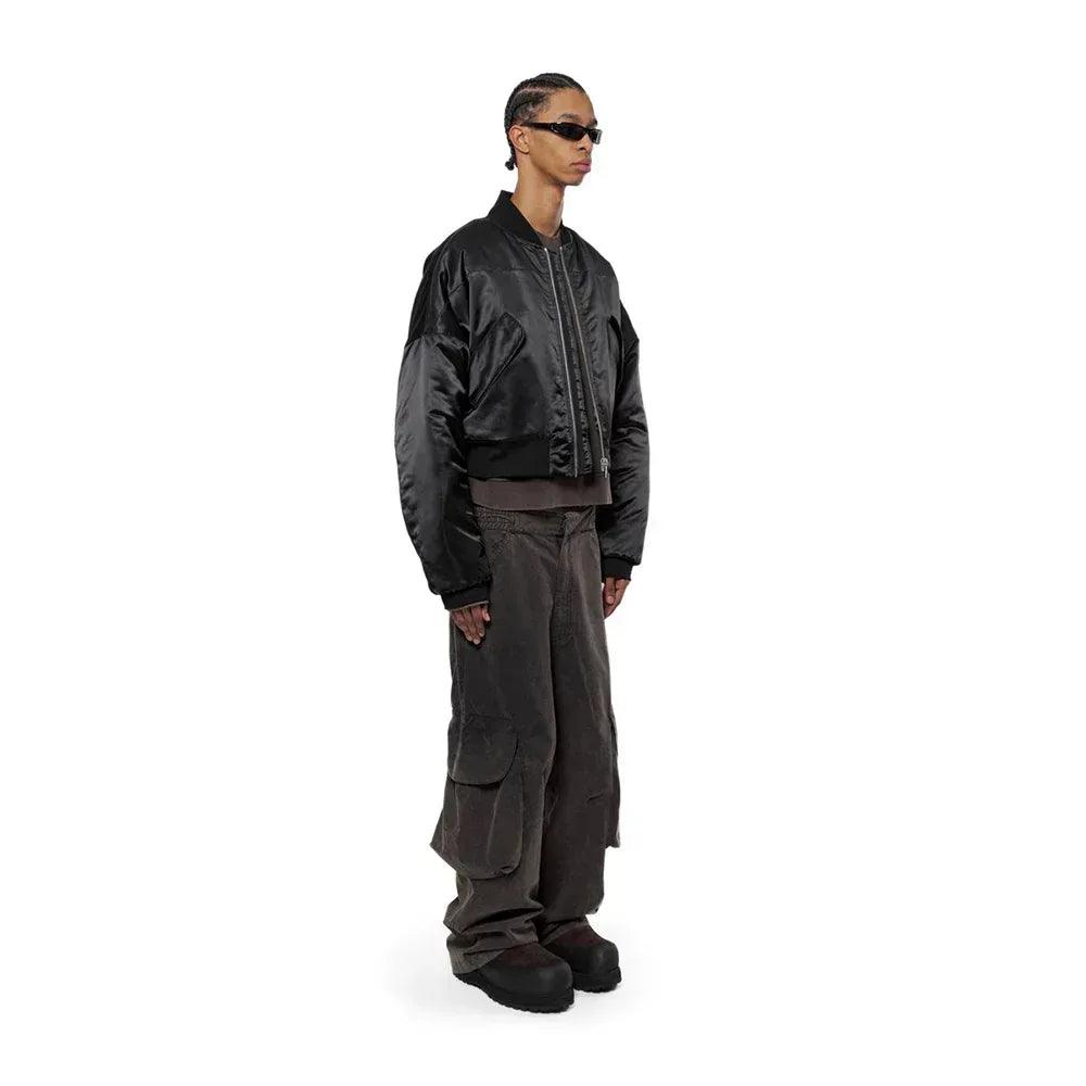 Nylon Cropped Bomber Jacket - ARNODEFRANCE - VENTURER