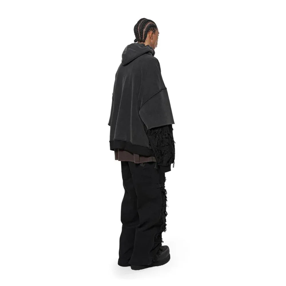 Distressed Sleeves Hoodie - ARNODEFRANCE - VENTURER