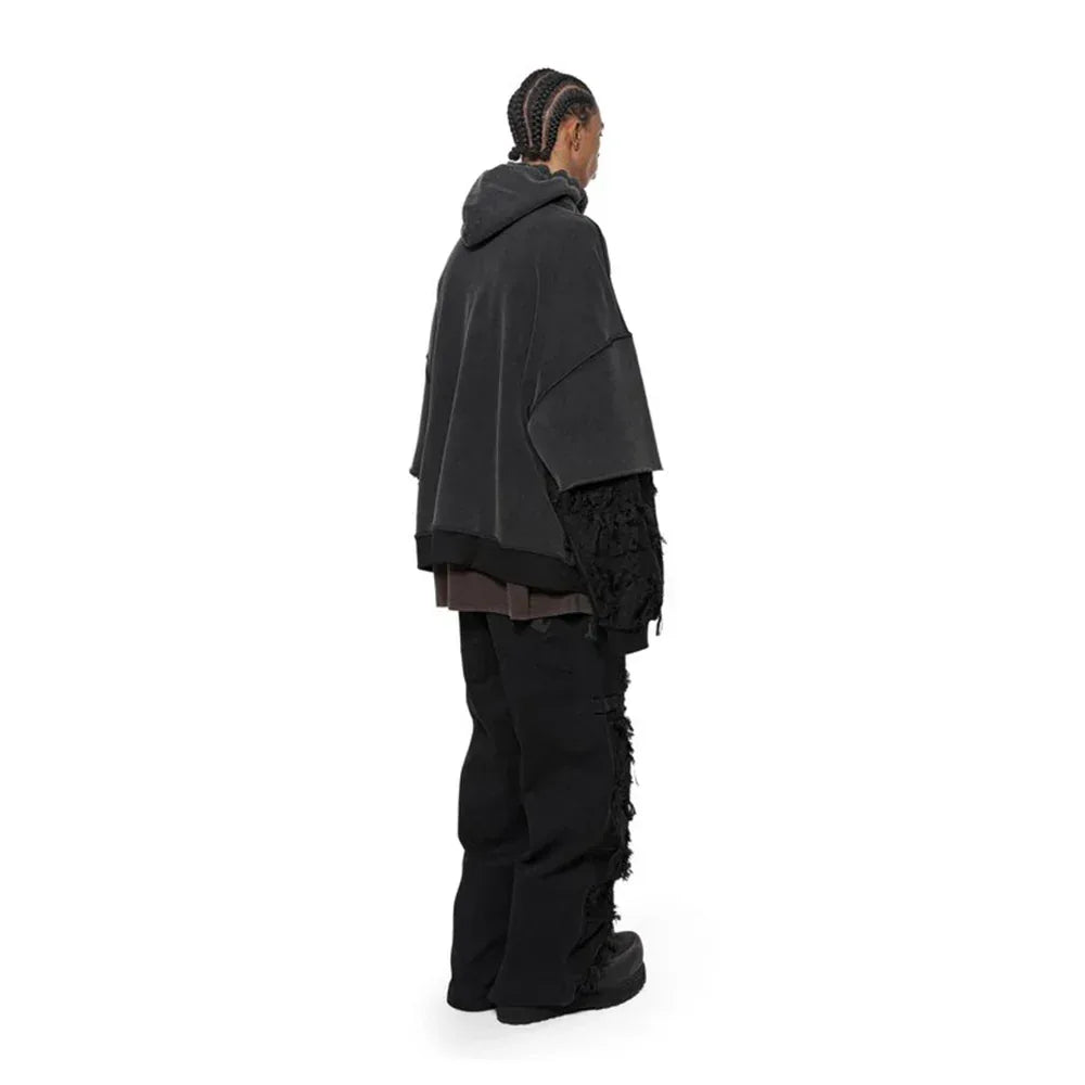 Distressed Sleeves Hoodie - ARNODEFRANCE - VENTURER