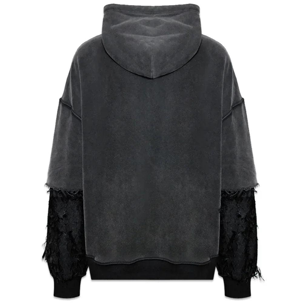 Distressed Sleeves Hoodie - ARNODEFRANCE - VENTURER