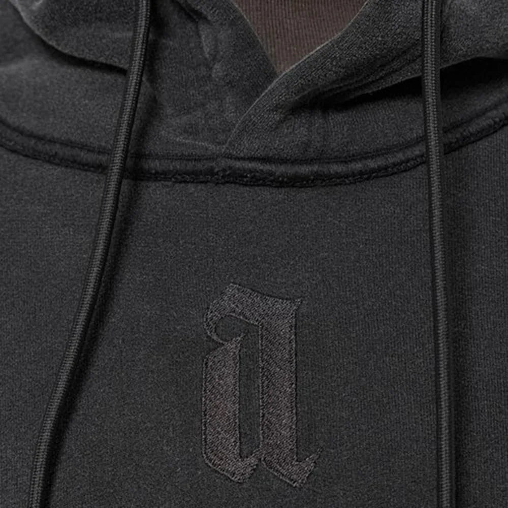 Distressed Sleeves Hoodie - ARNODEFRANCE - VENTURER