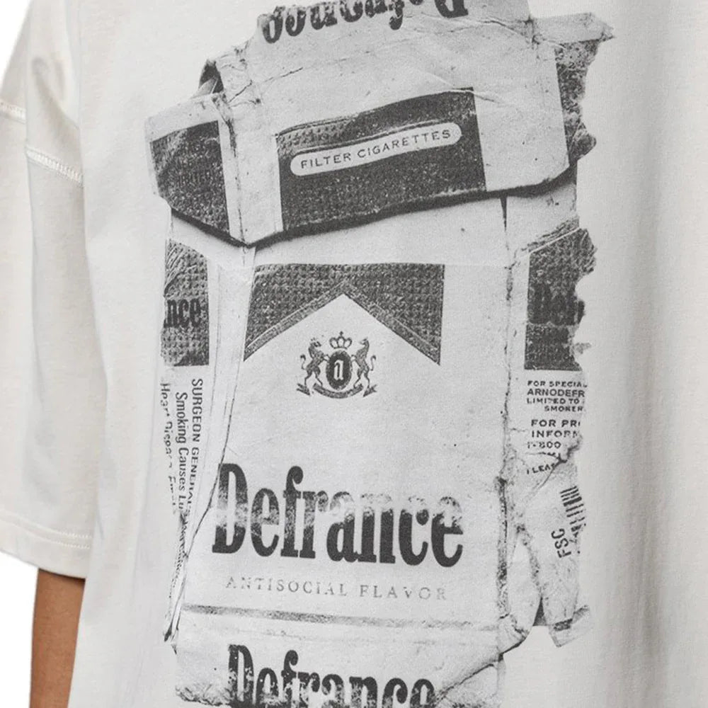 Antisocial Flavor White T-Shirt - ARNODEFRANCE - VENTURER